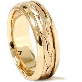 P3 POMPEII3 手編み 結婚指輪 14K イエローゴールド イエローゴールド 偽