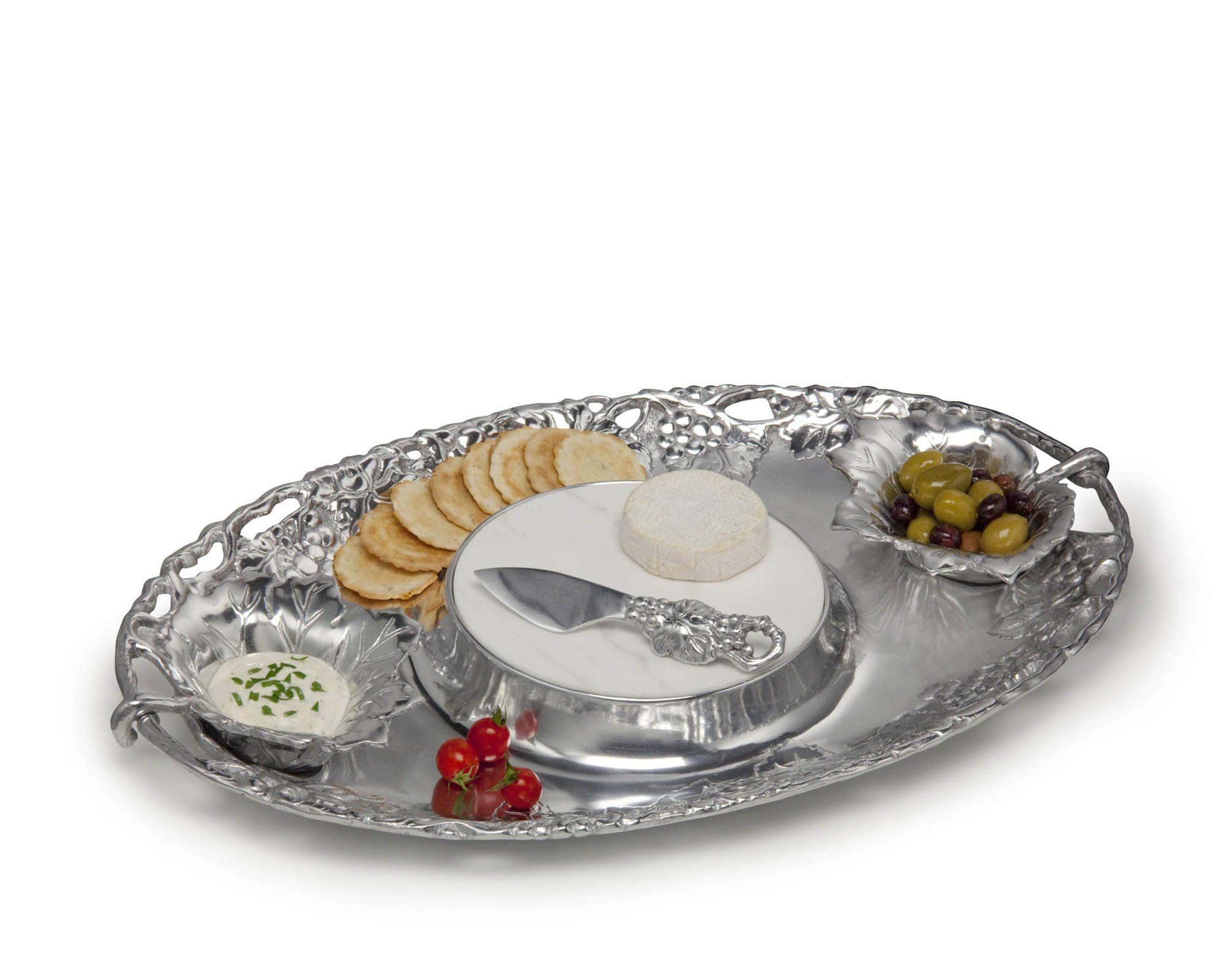 樂天商城 - Arthur Court Grape 5-Piece 20-Inch by 13-Inch Entertainment Tray by Arthur Court Designs