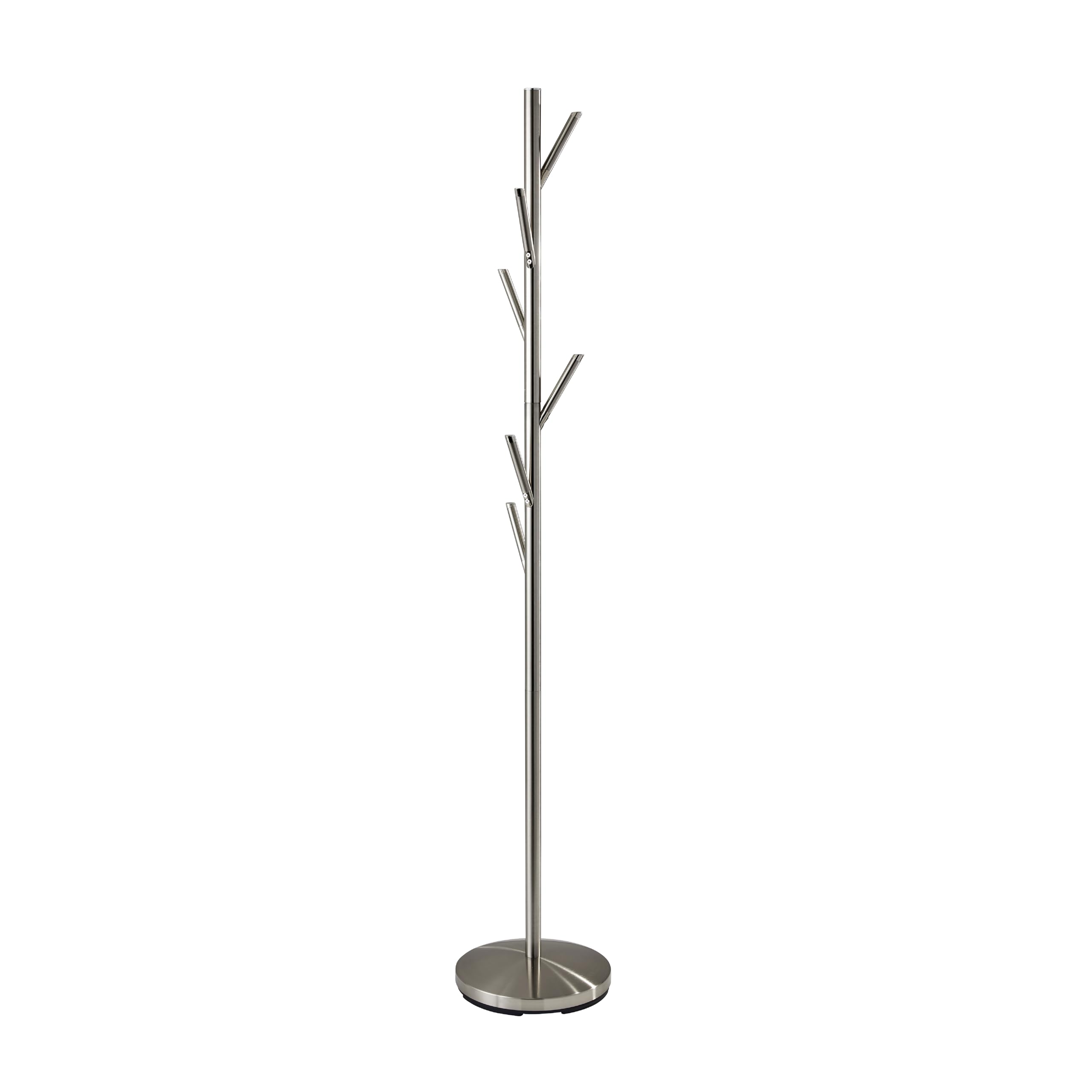 Adesso WK2036-22 Evergreen Coat Rack Satin Steel Finish by Adesso