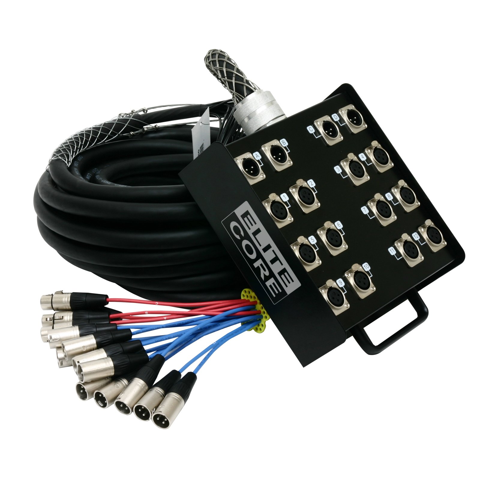 樂天商城 - Elite Core | PS12425 | 12 x 4 Channel 25' ft Stage Snake by Elite Core