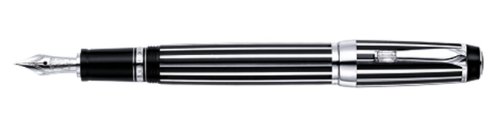 Montblanc Boheme platinum-platedクリスタルFountainペンwith Retractable 18 Kペン先7534
