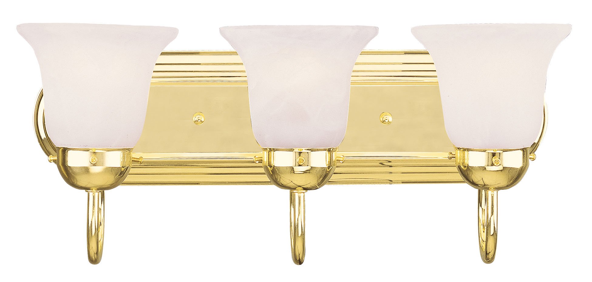 Livex Lighting 1073 ? 02 RIVIERA 3ライトバスライト、Polished Brass