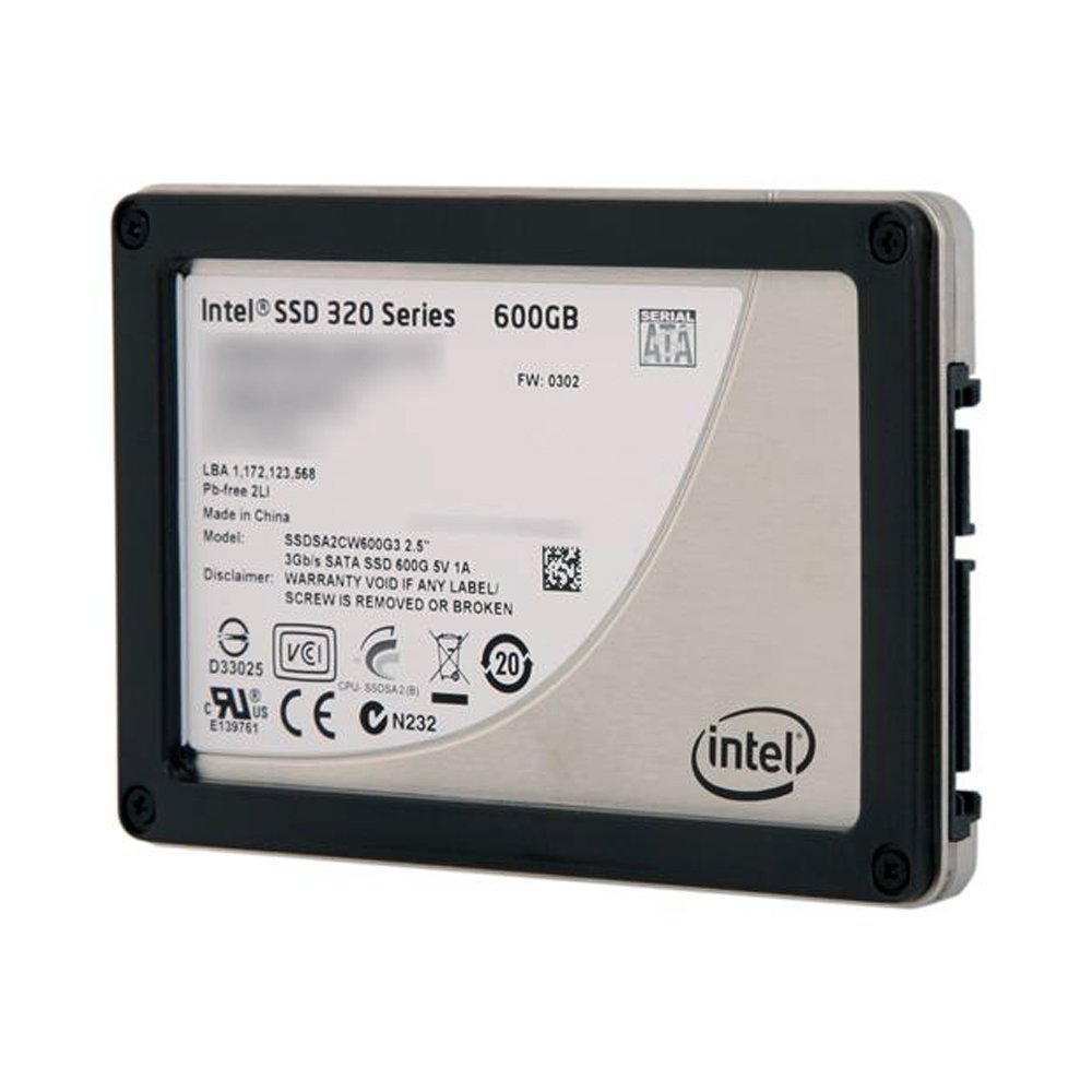 Intel SSD 320 Series(Postville-Refresh) 2.5inch MLC 9.5mm 600GB Bulk Package SSDSA2CW600G310