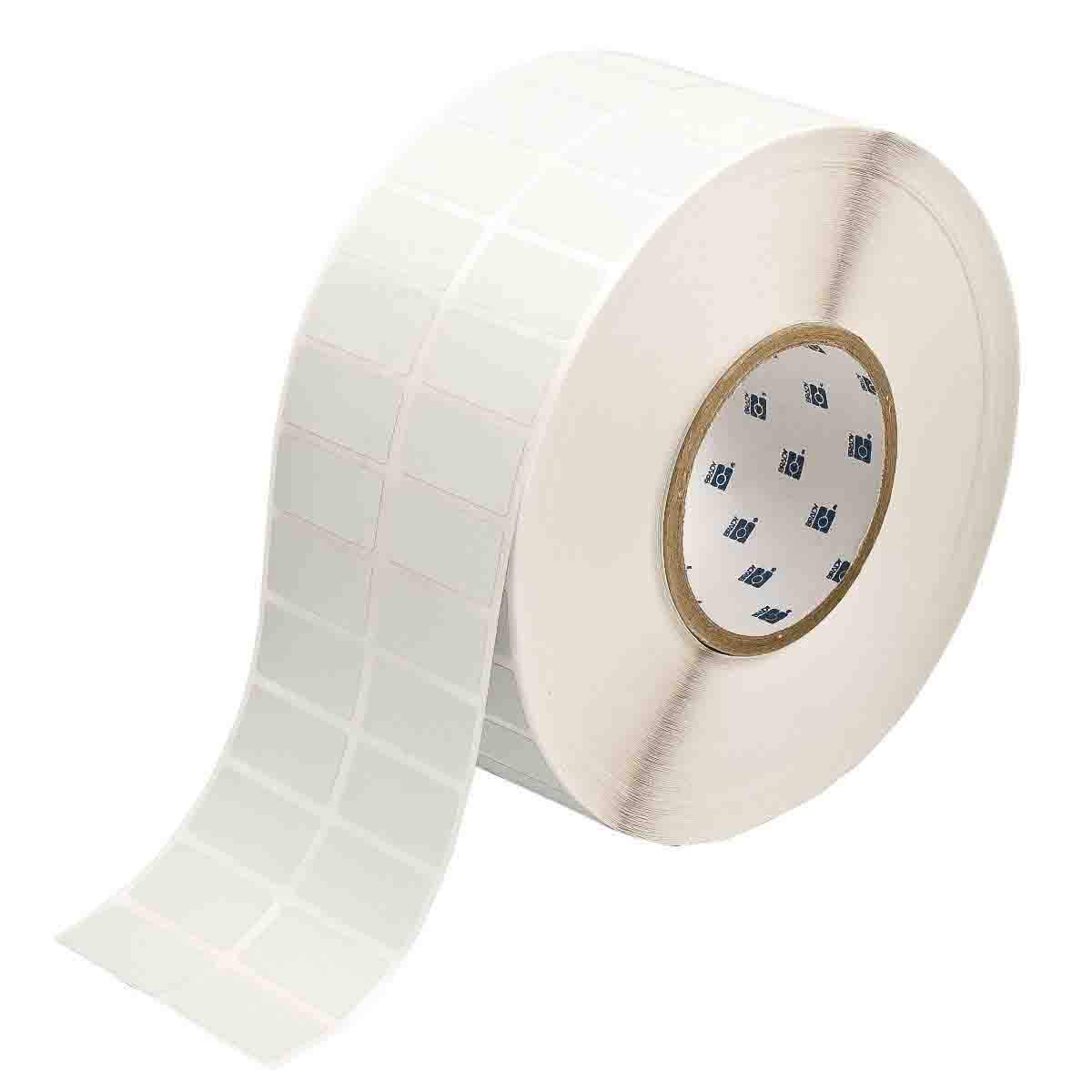Brady THT-6-486-10 1.5 Width x 0.75 Height B-486 Ultra Aggressive Metallized Polyester Matte Finish Silver Thermal Transfer Printable Label (10000 per Roll)