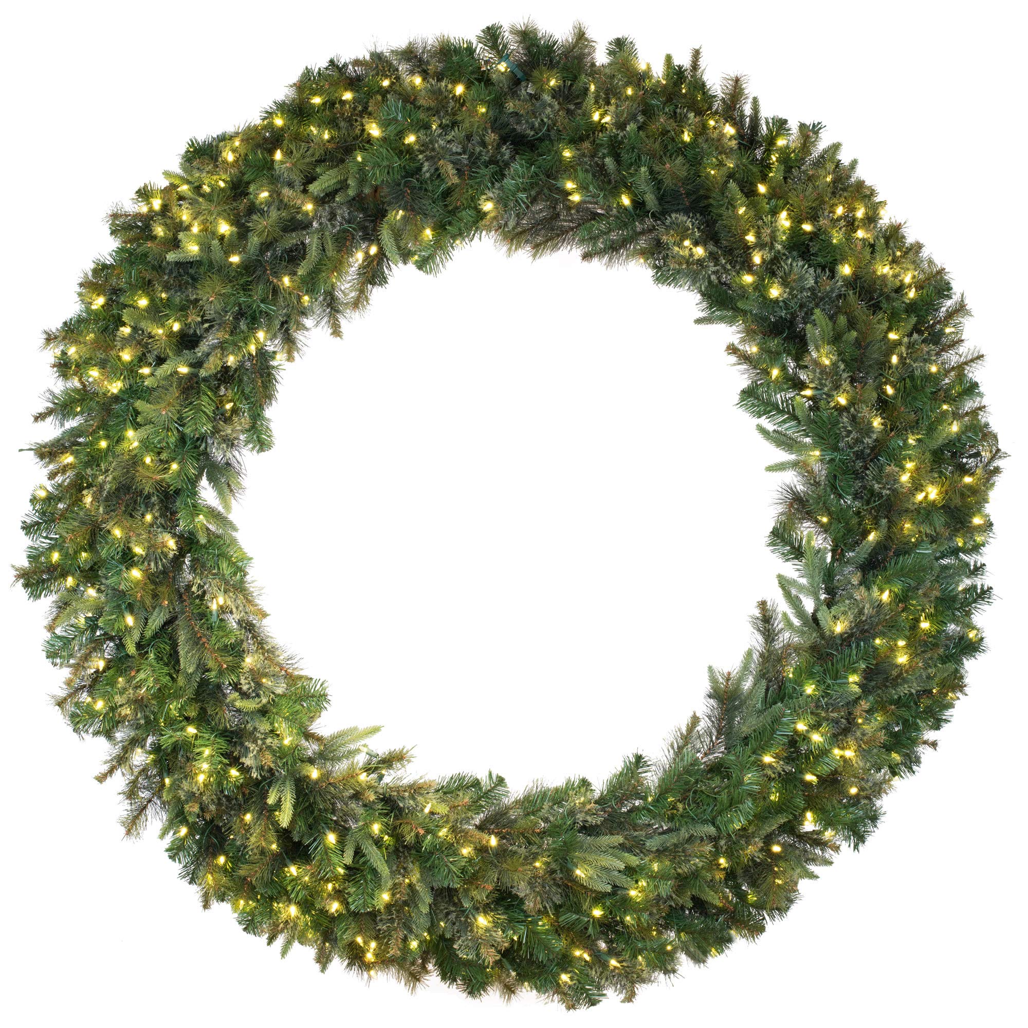 樂天商城 - Vickerman A118361LED 60 in. Cashmere Wreath LED 200WmWht