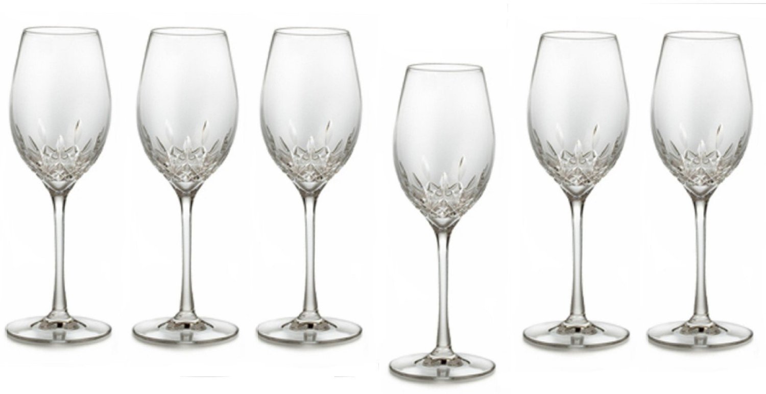 Waterford Crystal Lismore Essence White Wine Deluxe Gift Box Set of 6 by Waterfo...