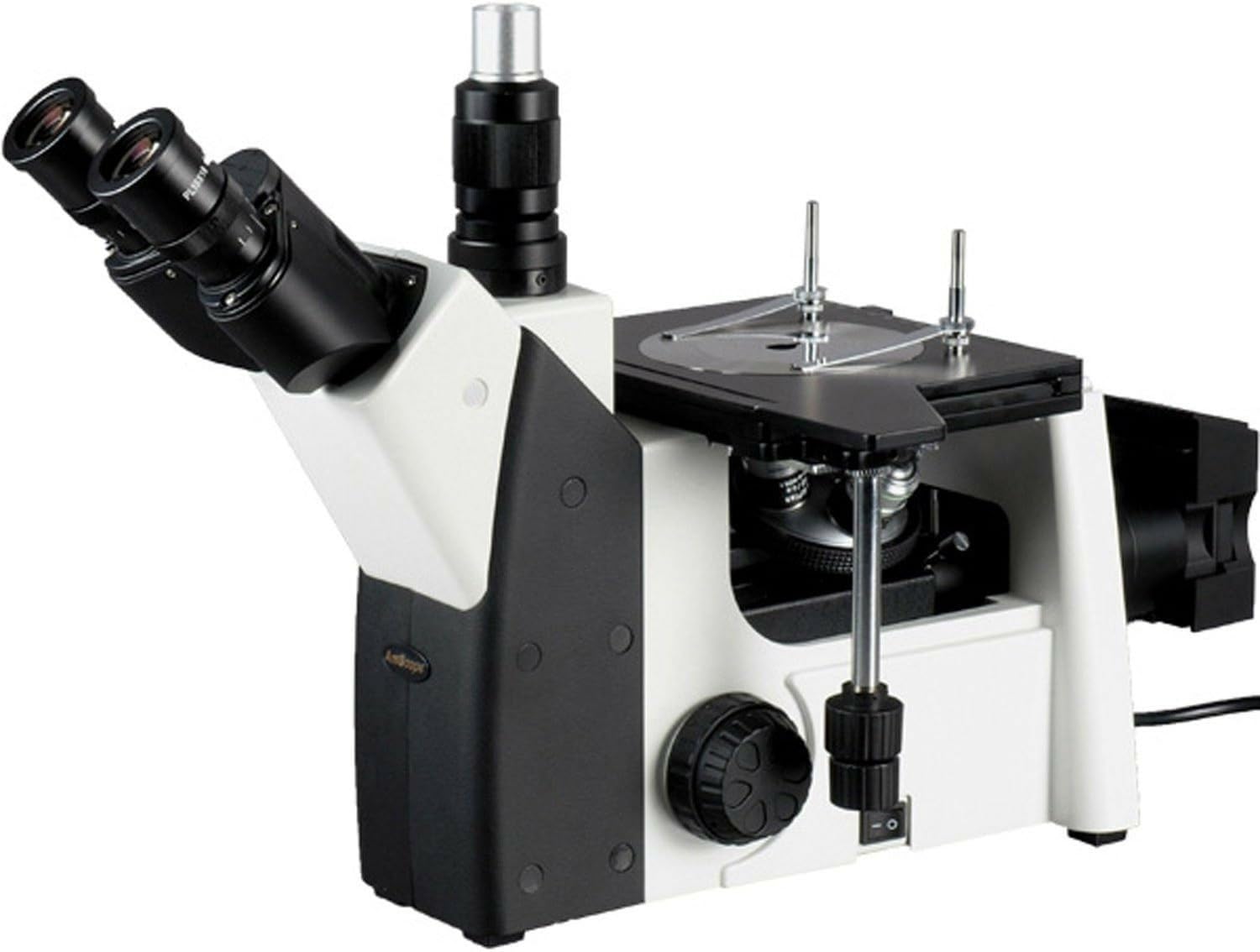 樂天商城 - AmScope 40X-400X倒立三眼鏡金属顕微鏡