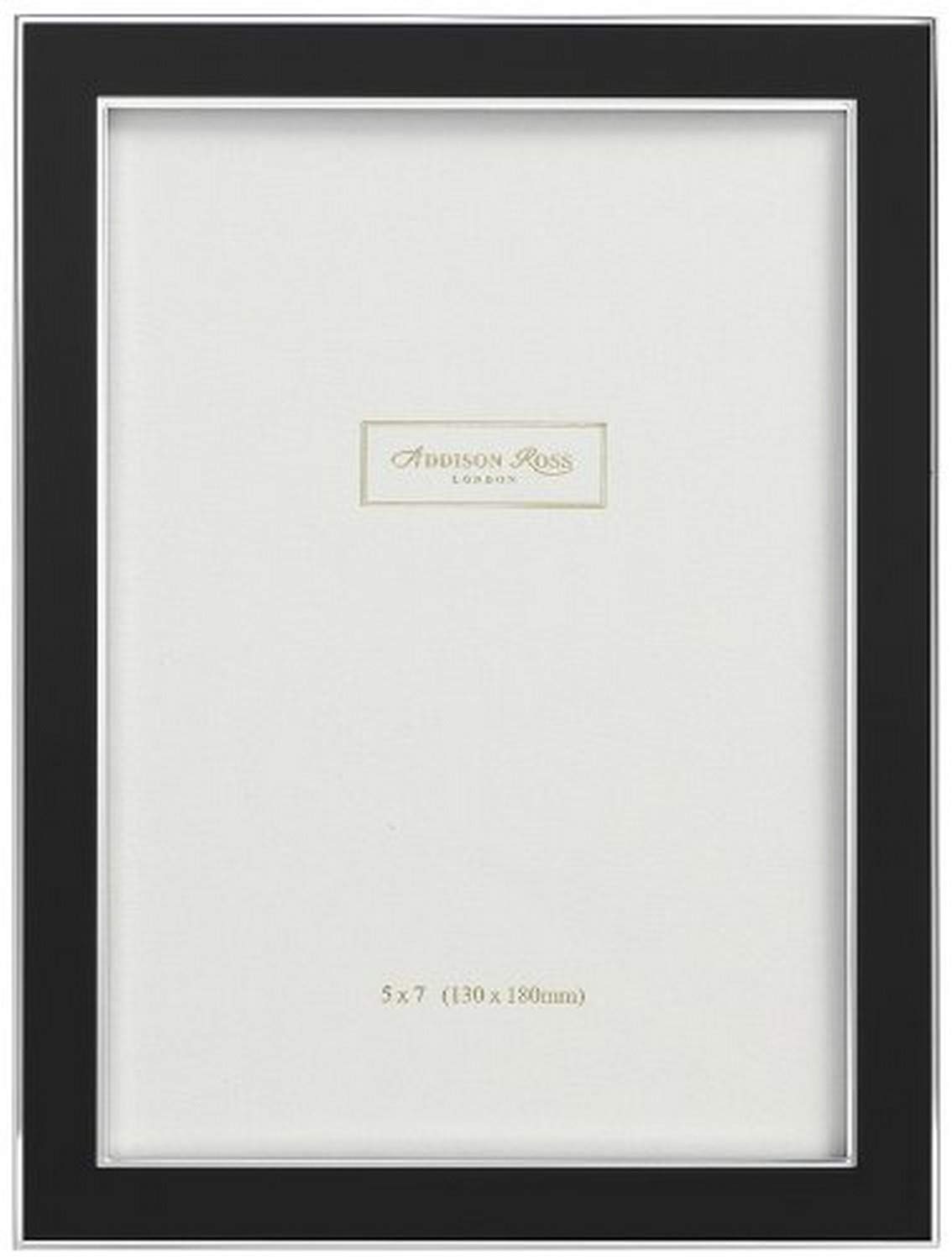 Addison Ross コンテンポラリーフォトフレーム 8x10インチ ブラックエナメル 8x10インチ