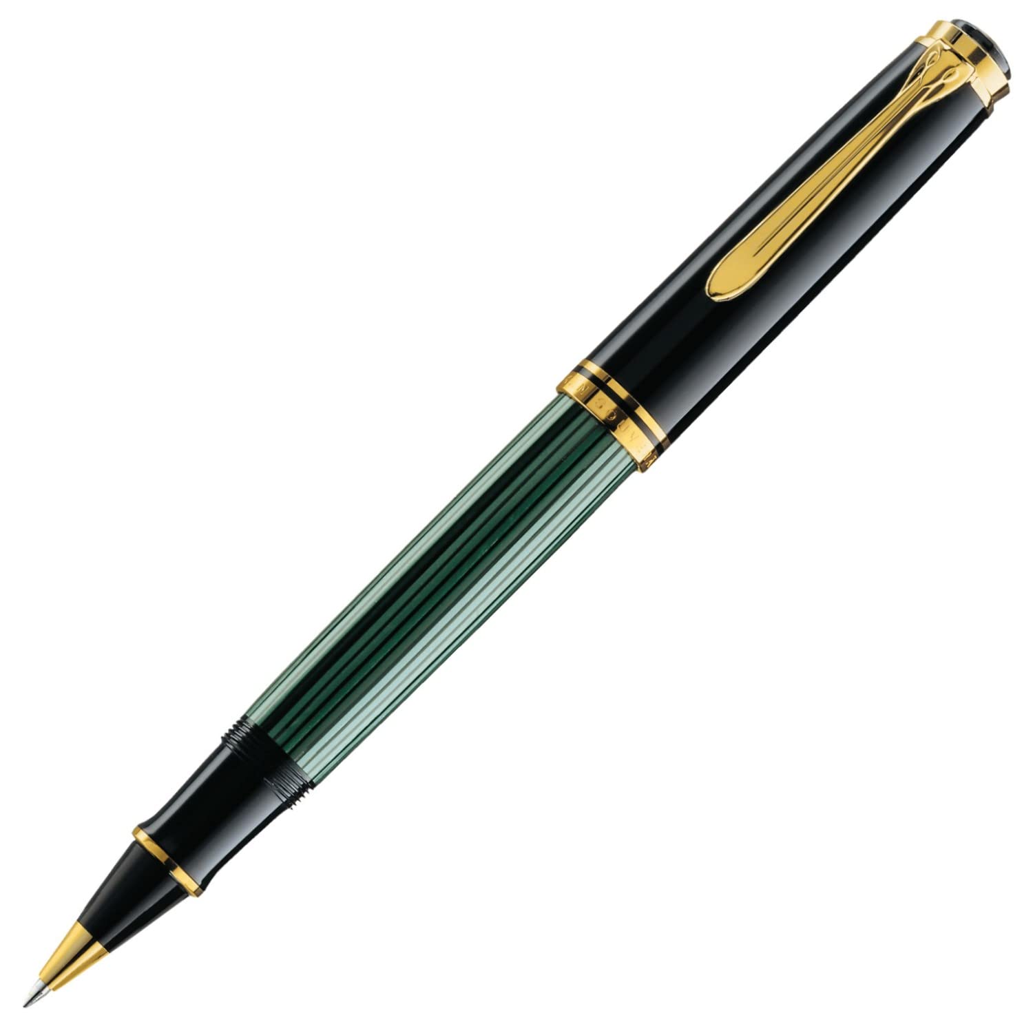 RICOH - Pelikan ペリカン ボールペン 水性 スーベレーン グリーンストライプ R800 正規輸入品