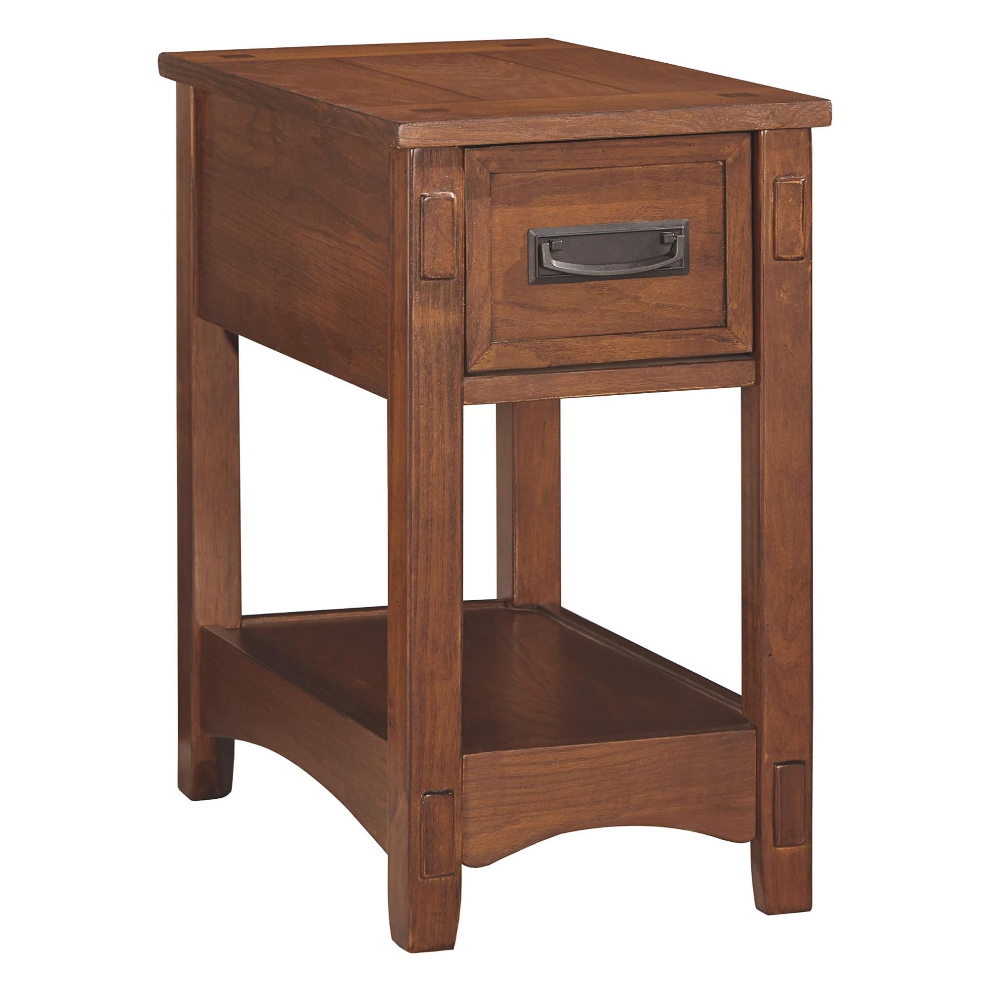 Ashley Furniture Signature Design - Breegin Chairside End Table - 1 Drawer - Contemporary - Brown
