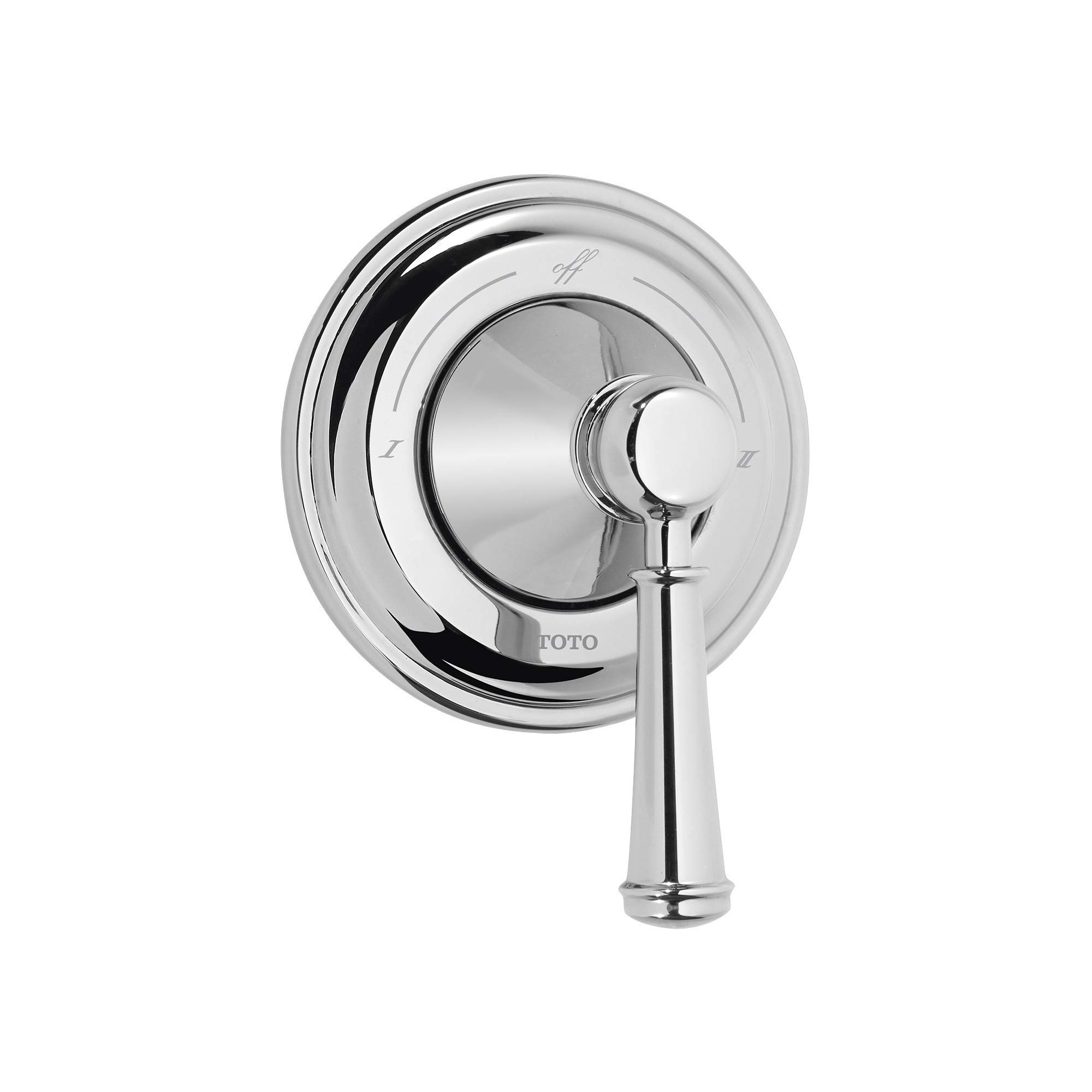 Toto ts220d1 # CP Vivian双方向切替弁トリムwith off-leverハンドル、ポリッシュクローム