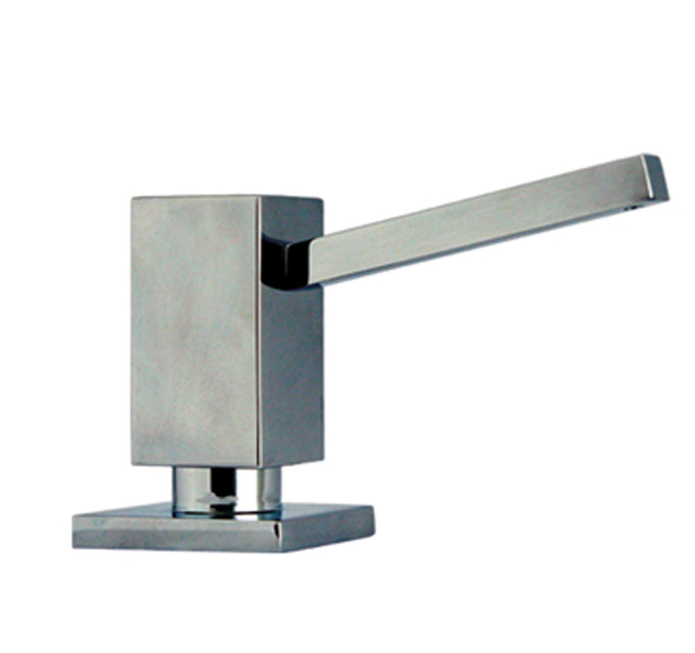 ソリッド真鍮スクエアソープディスペンサー ホワイト WHSQ-SD003-C