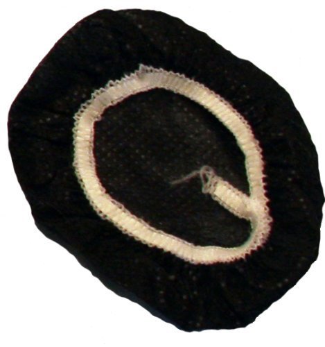 小さなStretchable Headphone Covers ? ブラック ? ボックスof 1000 ? Fits small-sizeヘッドフォンヘッドセット、1 to 2 1 / 2インチの直径
