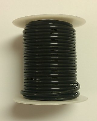 ブラック20 AWG Stranded 600 V、テフロン Insulated Hook Upワイヤ ? 100 'ロール