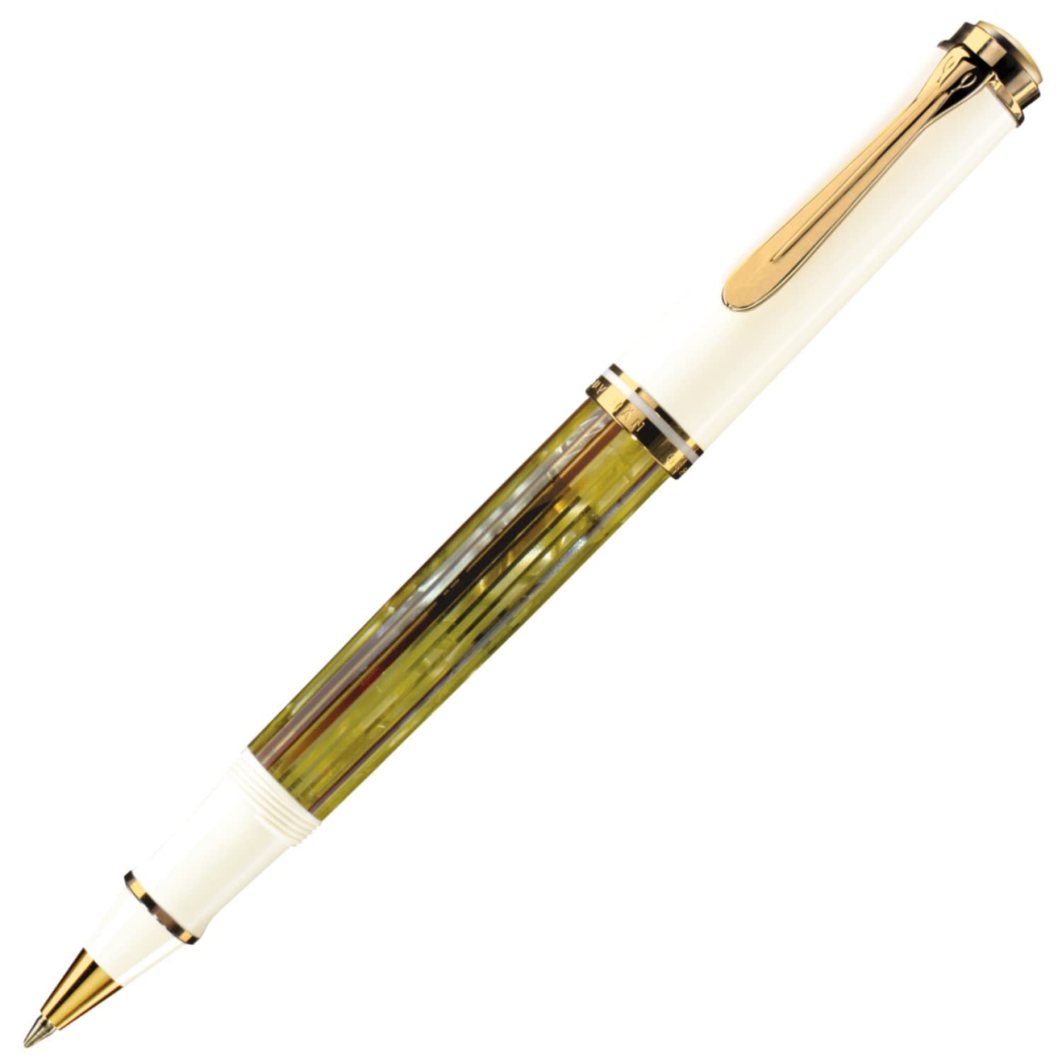 Pelikan ペリカン ボールペン 水性 スーベレーン ホワイトトータス R400 正規輸入品