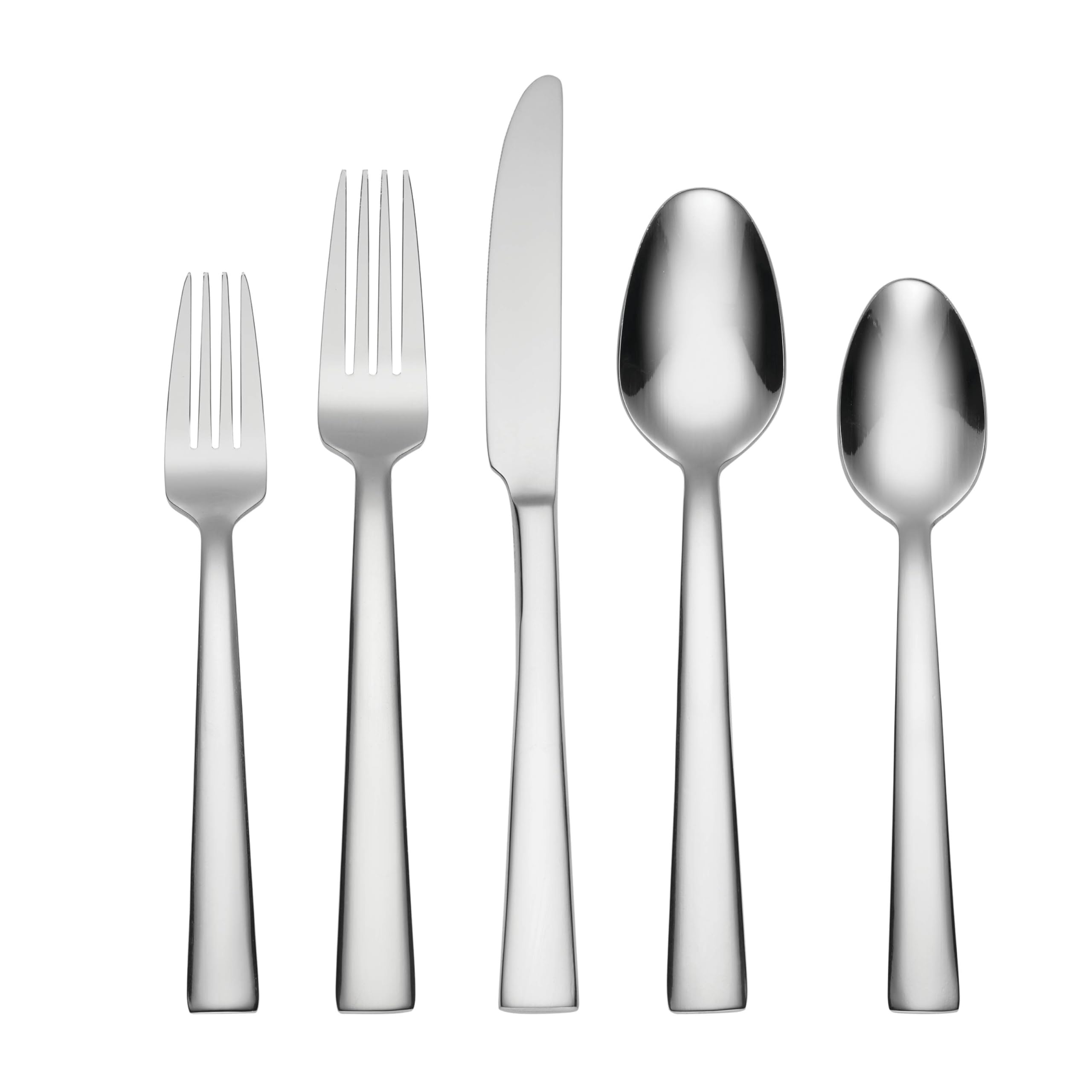 (45pc) - Oneida Madison Avenue 45 Piece Casual Flatware Set 18/0 Stainless Service for 8