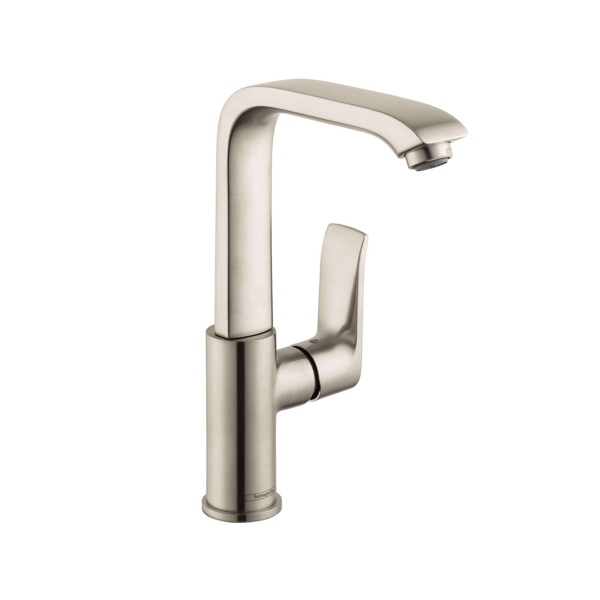 hansgrohe Metris Modern Upgrade Easy Install 1-Handle 1 10-inch Tall Bathroom Sink Faucet in Brushed