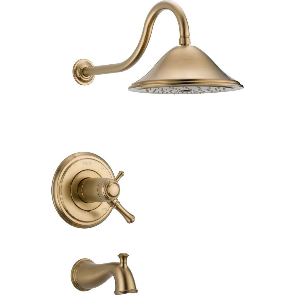 樂天商城 - Delta Faucet T17T497-CZ 20.7 x 9.4 x 20.7インチ シャンパンブロンズ