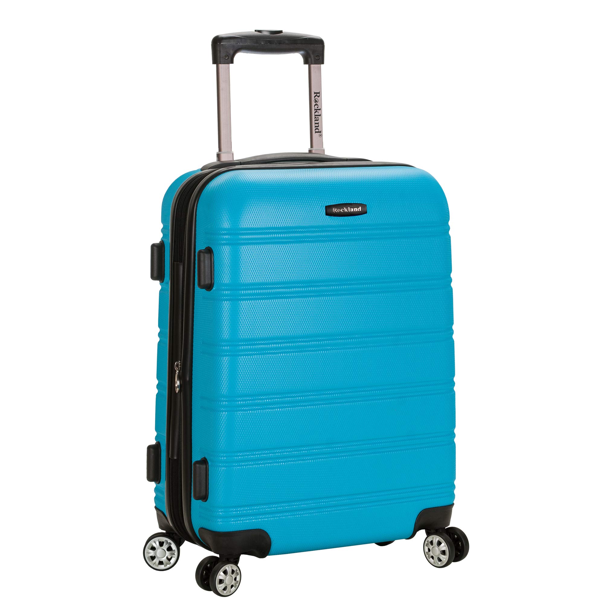 Rockland F145-TURQUOISE MELBOURNE 20 in. EXPANDABLE ABS CARRY ON - TURQUOISE