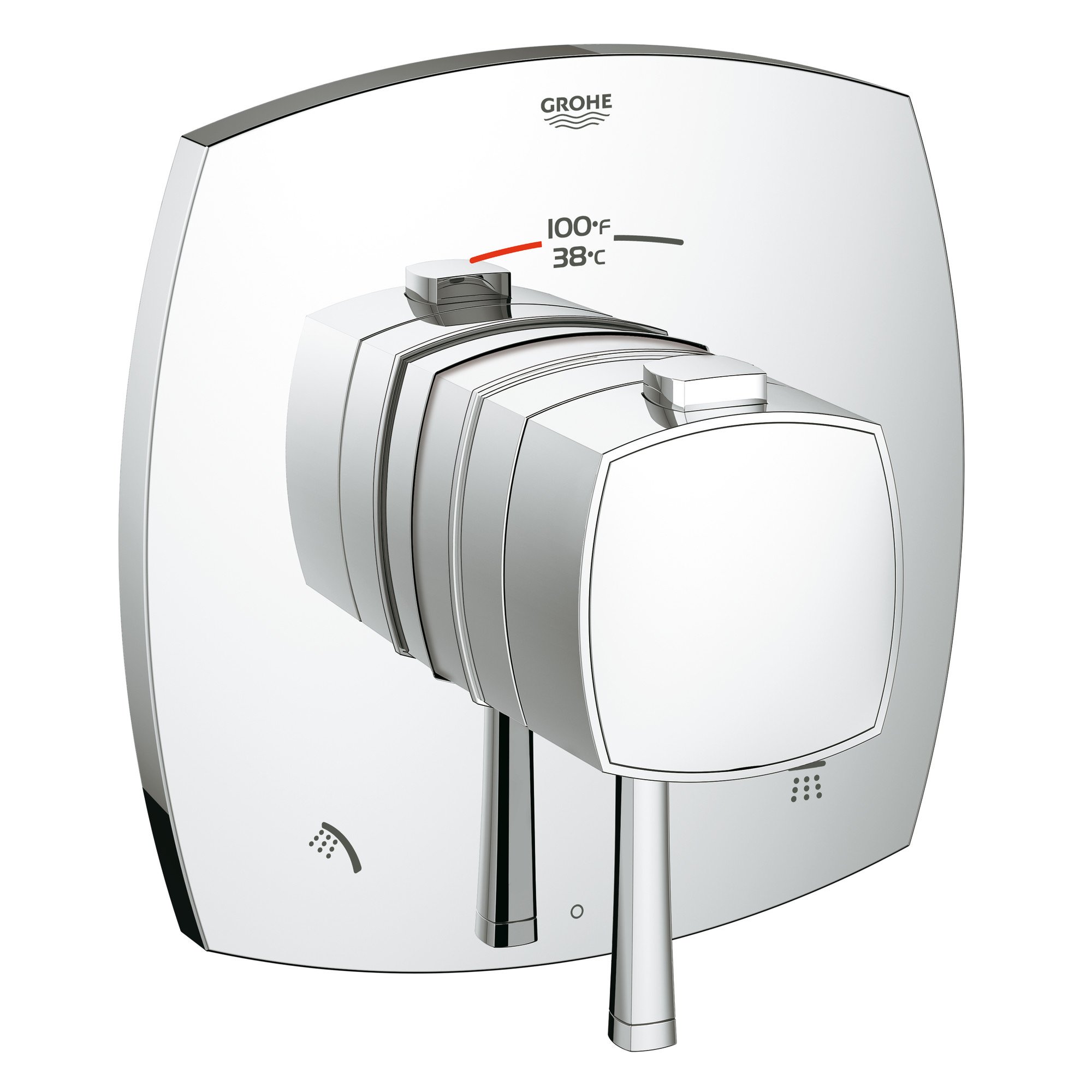 RICOH - Grohflex Grandera デュアル機能 サーモスタットトリム コントロールモジュール付き