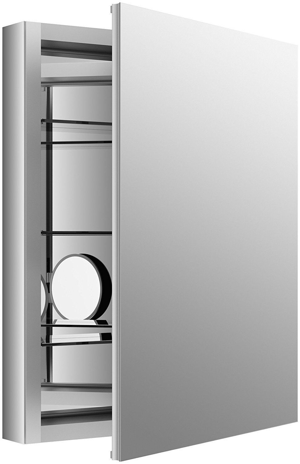 KOHLER K-99007-NA Verdera 60cm By 80cm Slow-Close Medicine Cabinet With Magnifying Mirror
