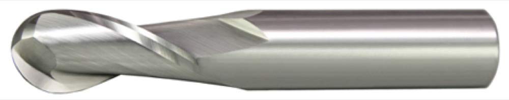 Alfa Tools SCB61385 1インチ x 1インチ 超硬2フルートボールシングルエンドミル