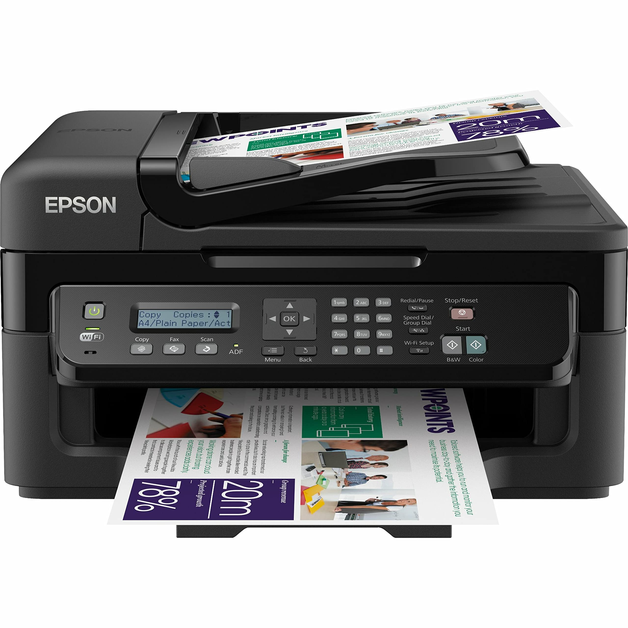 樂天商城 - Epson WorkForce wf-2530インクジェット多機能プリンタ ? カラー ? Photo Print/Wi - Fi ? USB / c11cc37201 /