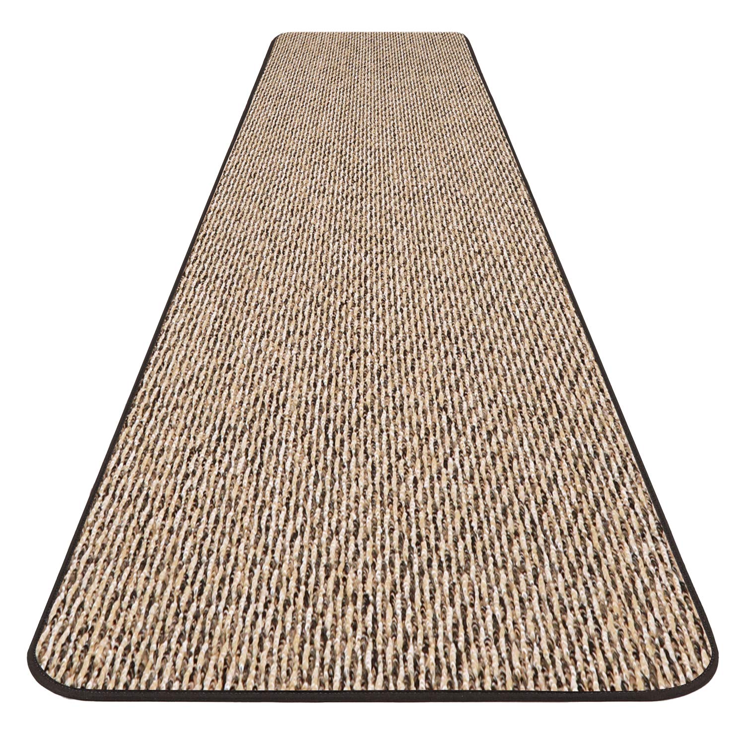 skid-resistantカーペットランナー ? ブラックRipple ? 多くの他のサイズを選択 24 Ft x 27 In ブラック 764842922912