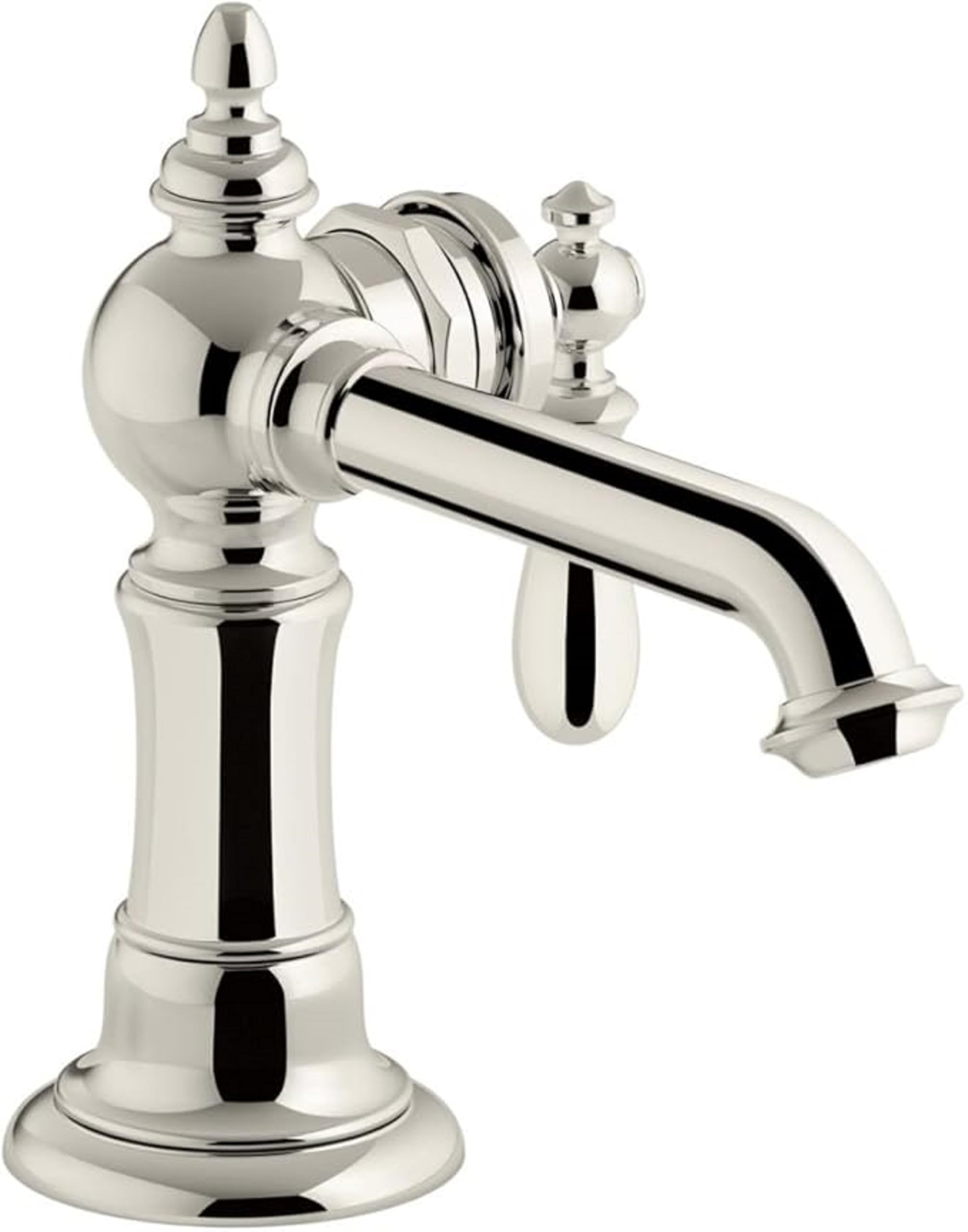 樂天商城 - KOHLER K-72762-9M-SN Artifacts シングルハンドル バスルームシンク蛇口 鮮やかな光沢ニッケル