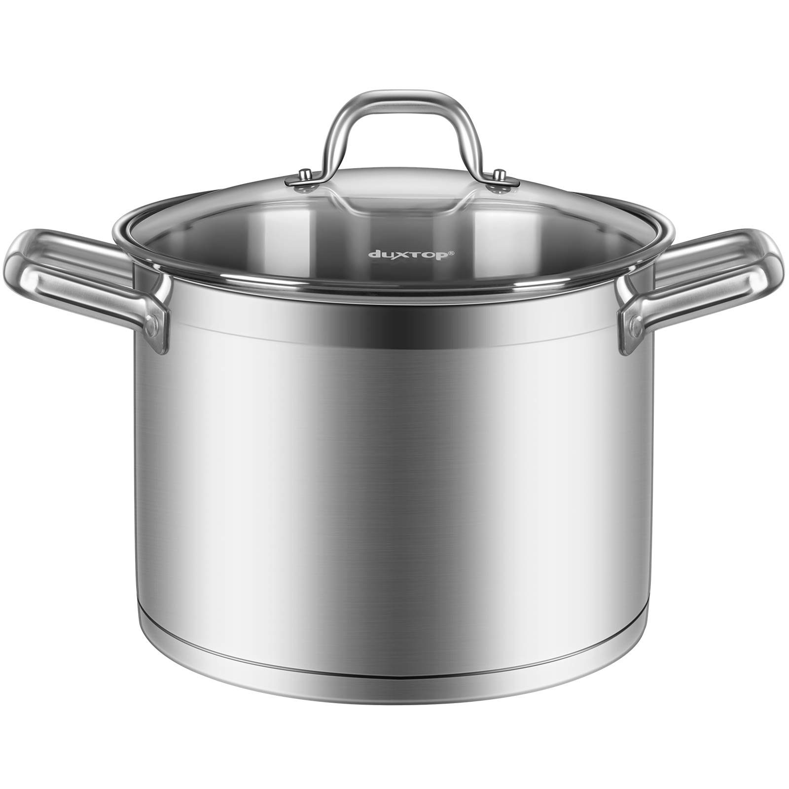 樂天商城 - Duxtop プロフェッショナル ステンレススチール 調理器具 IH対応 即効性 衝撃接着テクノロジー (8.6クォートストックポット)