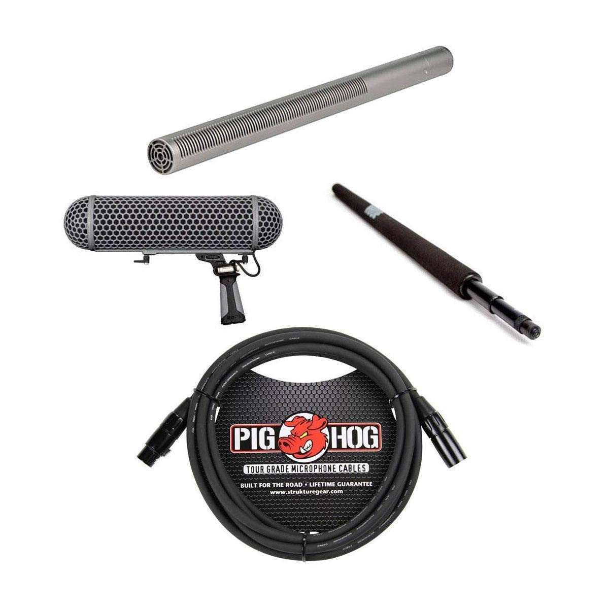 Rode Microphones NTG3 精密RFバイアスショットガンマイク プレミアムブームキット付き - シルバー