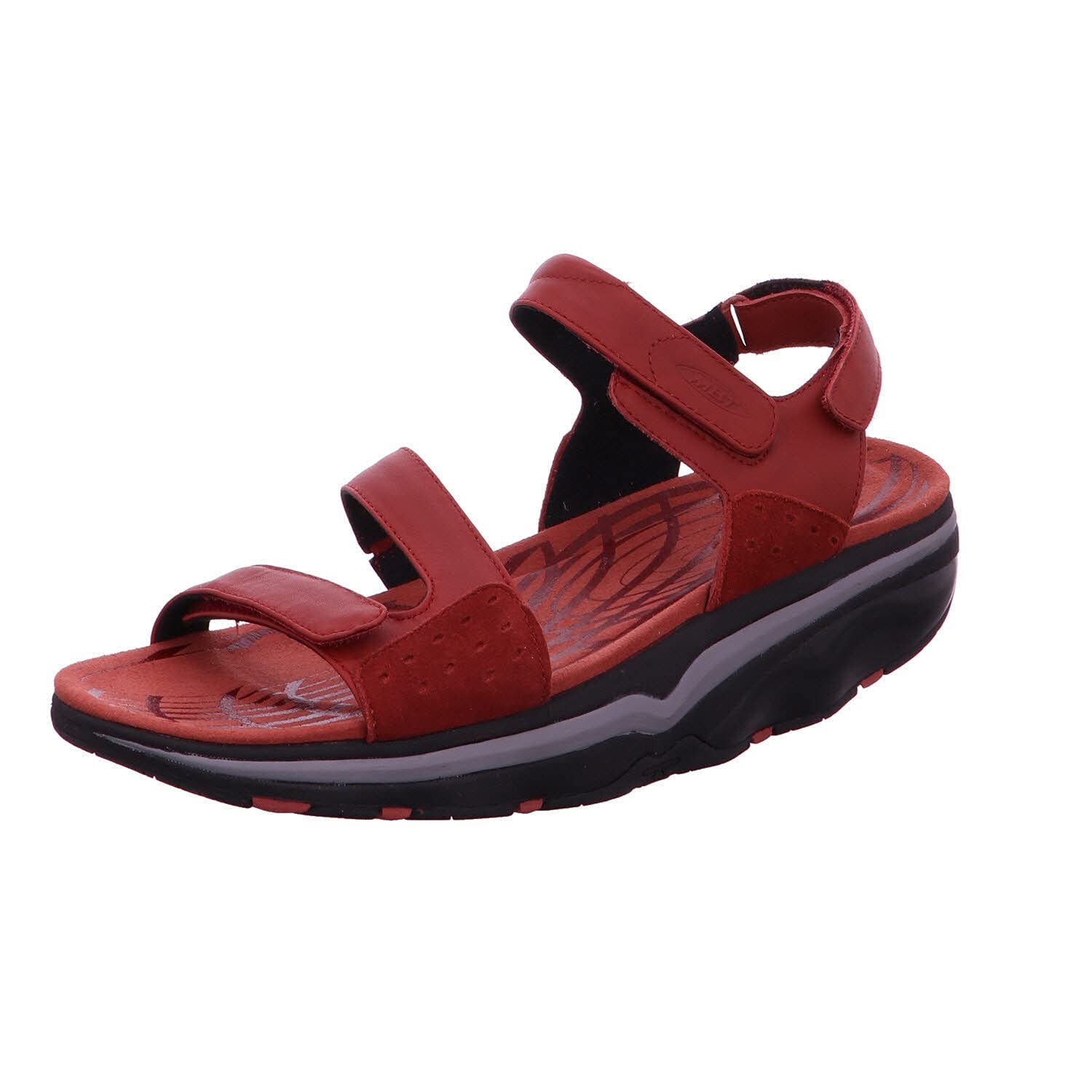 MBT Women 's Hanuni Slingback Sandal カラー: レッド