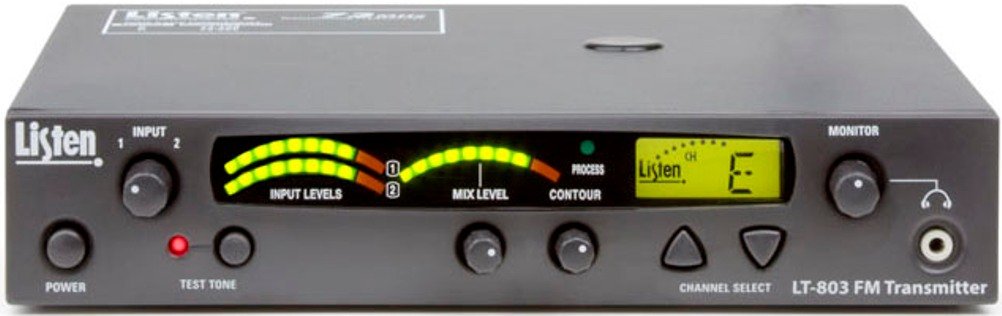 Listen Tech High Power Stationary 3-Channel Quality RF Transmitter (72 MHz) System by Listen Technologies