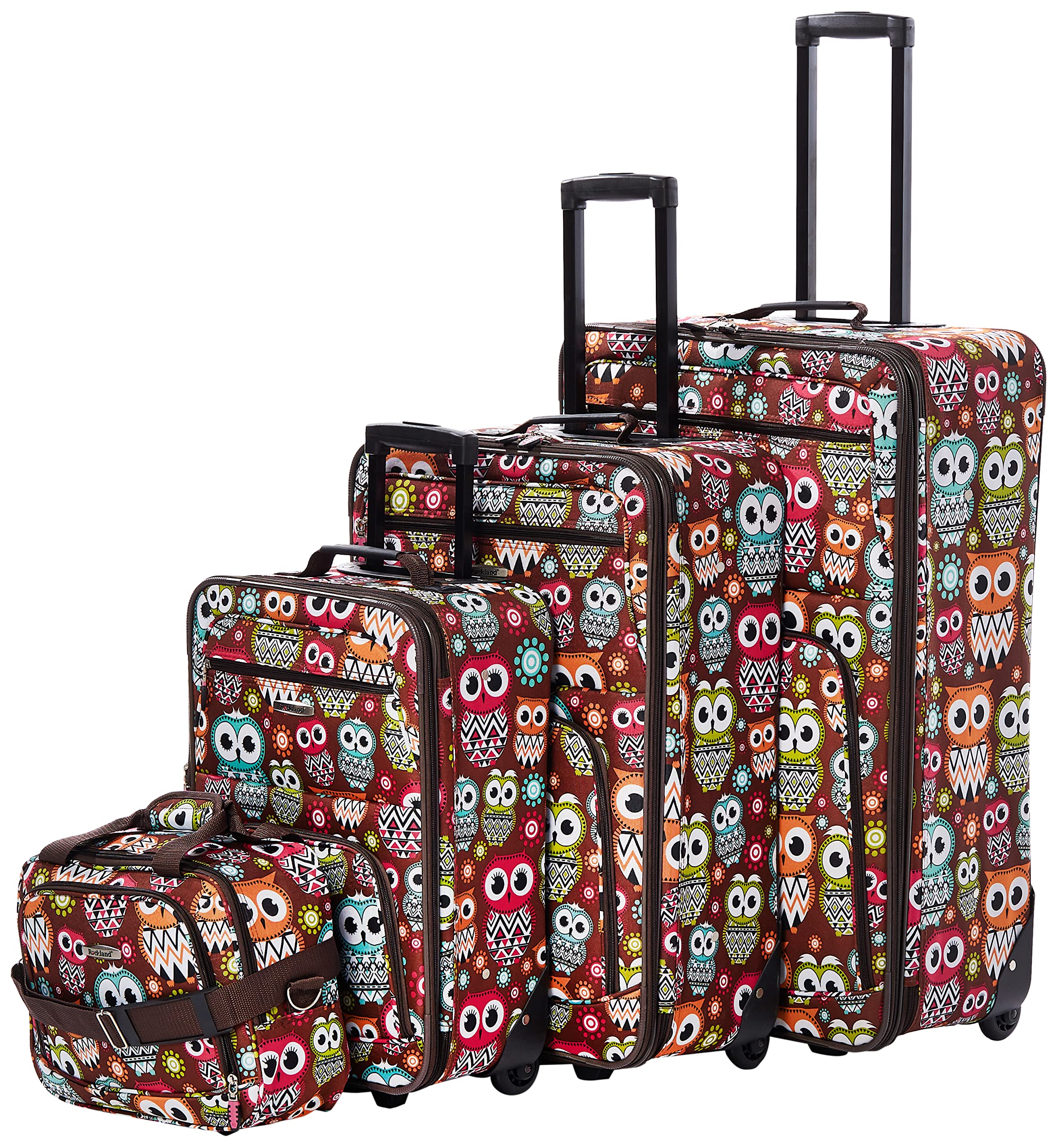 [Rockland] ラゲッジセット F125-owl 93.6L 28 inches フクロウ