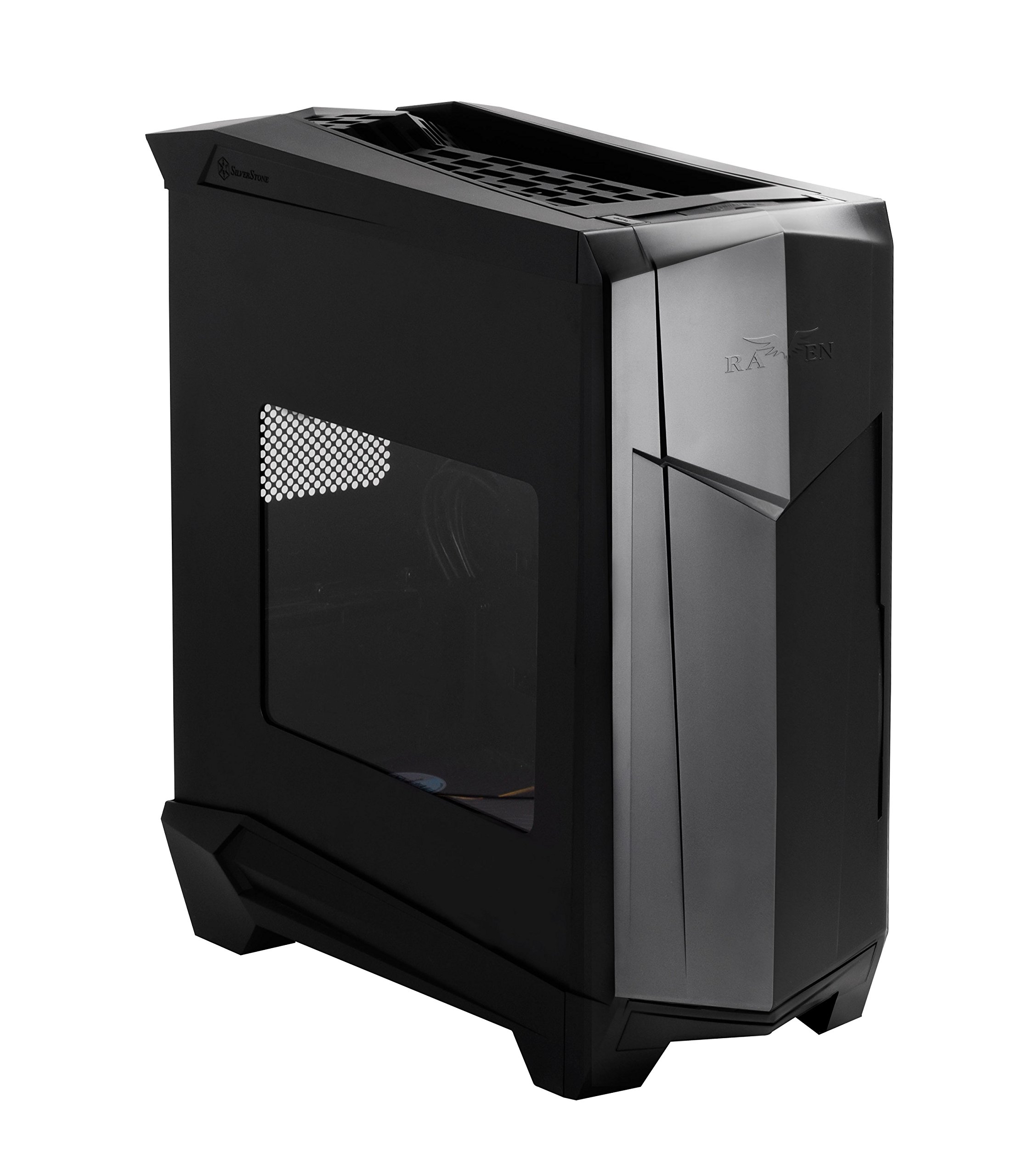 SilverStone Technology Raven RV05 90度 マザーボード マウント SSI-CEB/ATX/Micro-ATX コンピューターケース サイドウィンドウパネル付き SST-RV05B-W