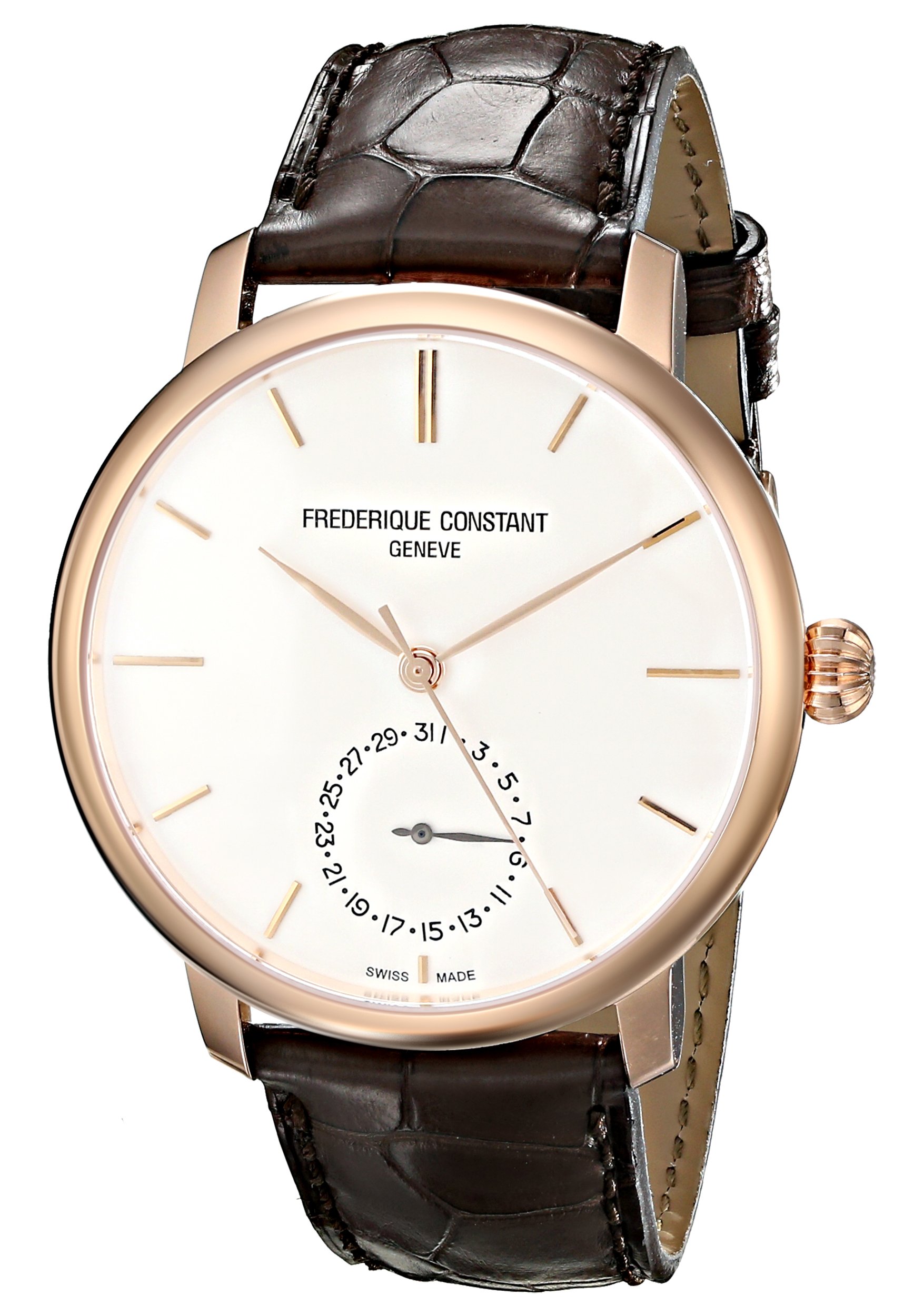 Frederique Constant メンズ FC-710V4S4 スリムラインマニュファクチュール アナログディスプレイ 自動巻きブラウン 腕時計
