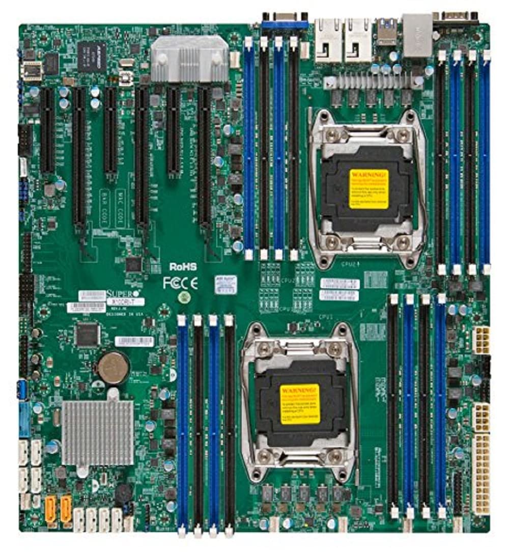 SUPERMICRO X10DRi - Motherboard - extended ATX - LGA2011-v3 Socket - 2 CPUs supported - C612 - USB 3.0-2 x Gigabit LAN - onboard graphics
