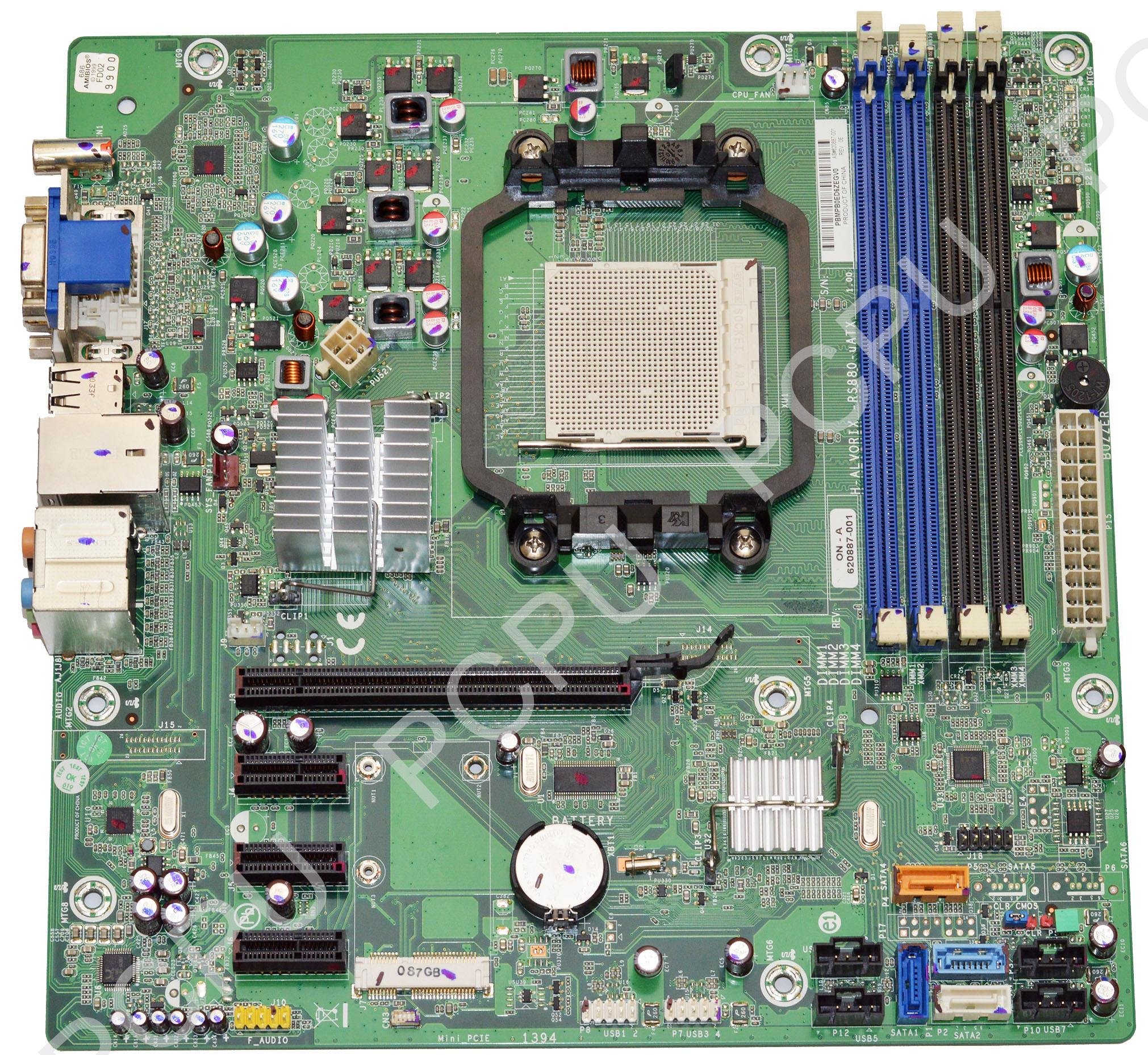 HP PAVILION 620887-001 ALVORIX RS880 785G SB710 SOCKET AM3 DDR3 MOTHERBOARD USA
