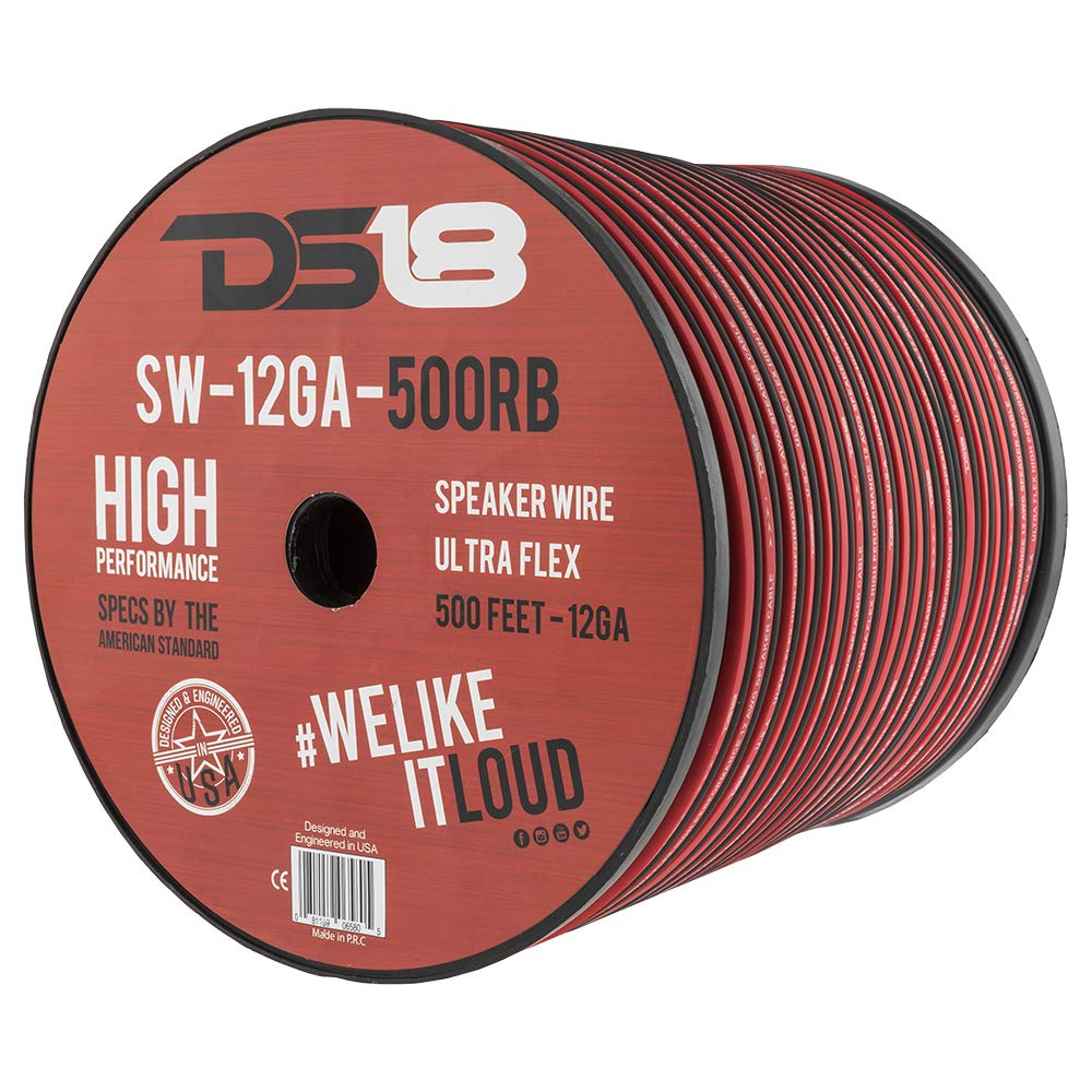 ds18 12-gauge 500-feetスピーカーワイヤ 2-Rolls SW-12GA-500RB-2pk