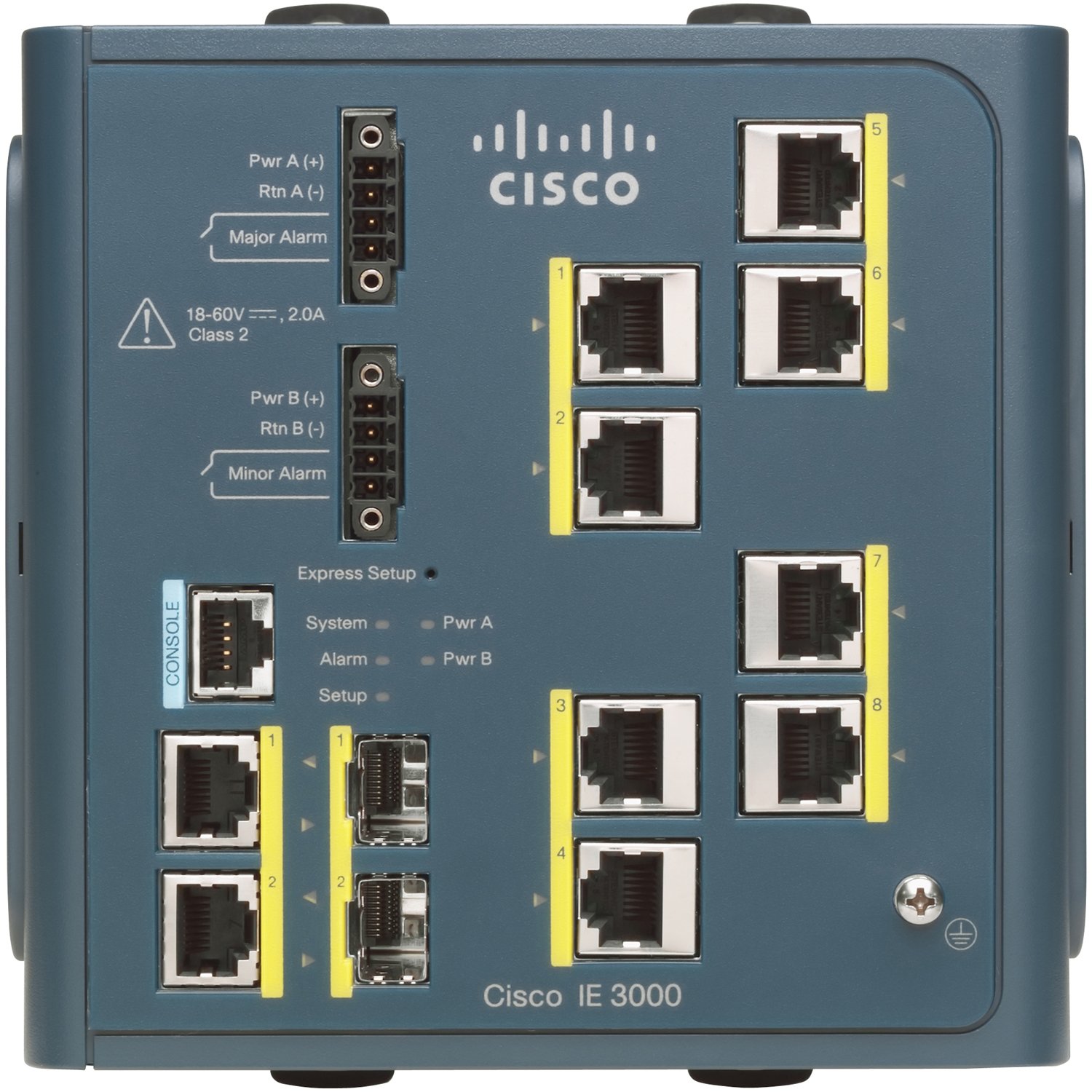 Industrial Ethernet 3000 Series - Switch - L2+ - managed - 8 x 10/100 + 2 x combo Gigabit SFP - DIN rail -