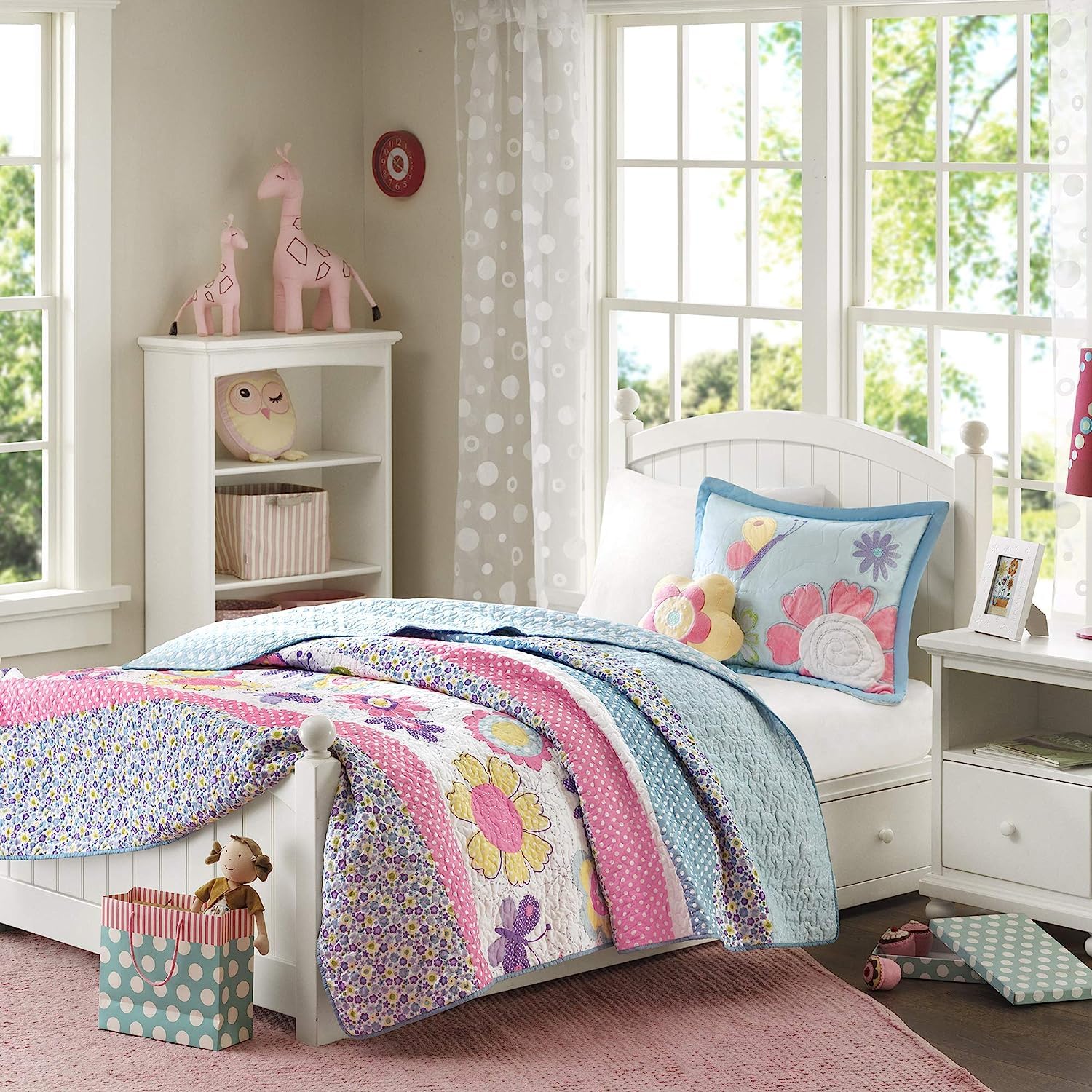 Mizone Kids Crazy Daisy Coverletセット ツイン MZK80-042