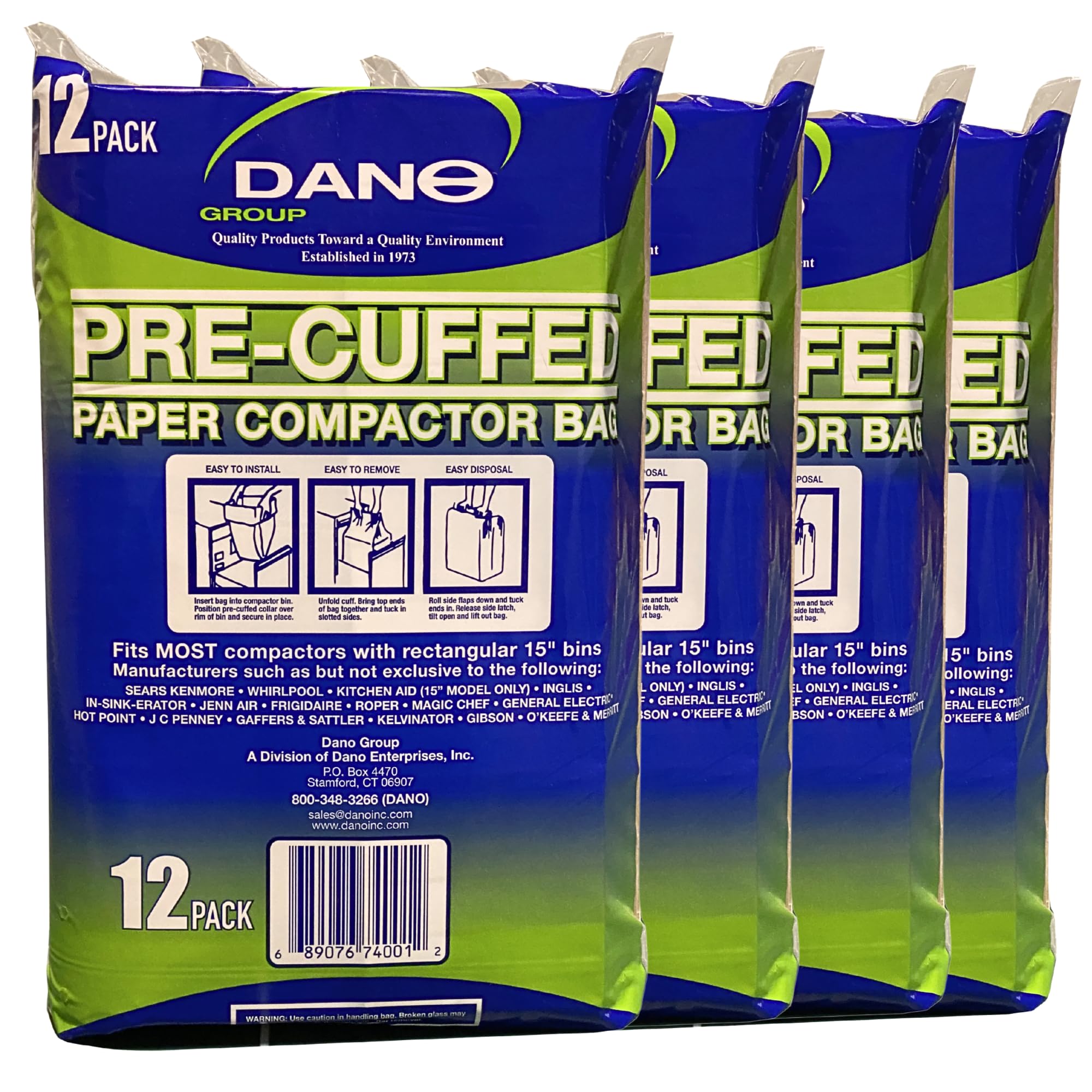 Compactor Bags Pre Cuffed (50 Pack)