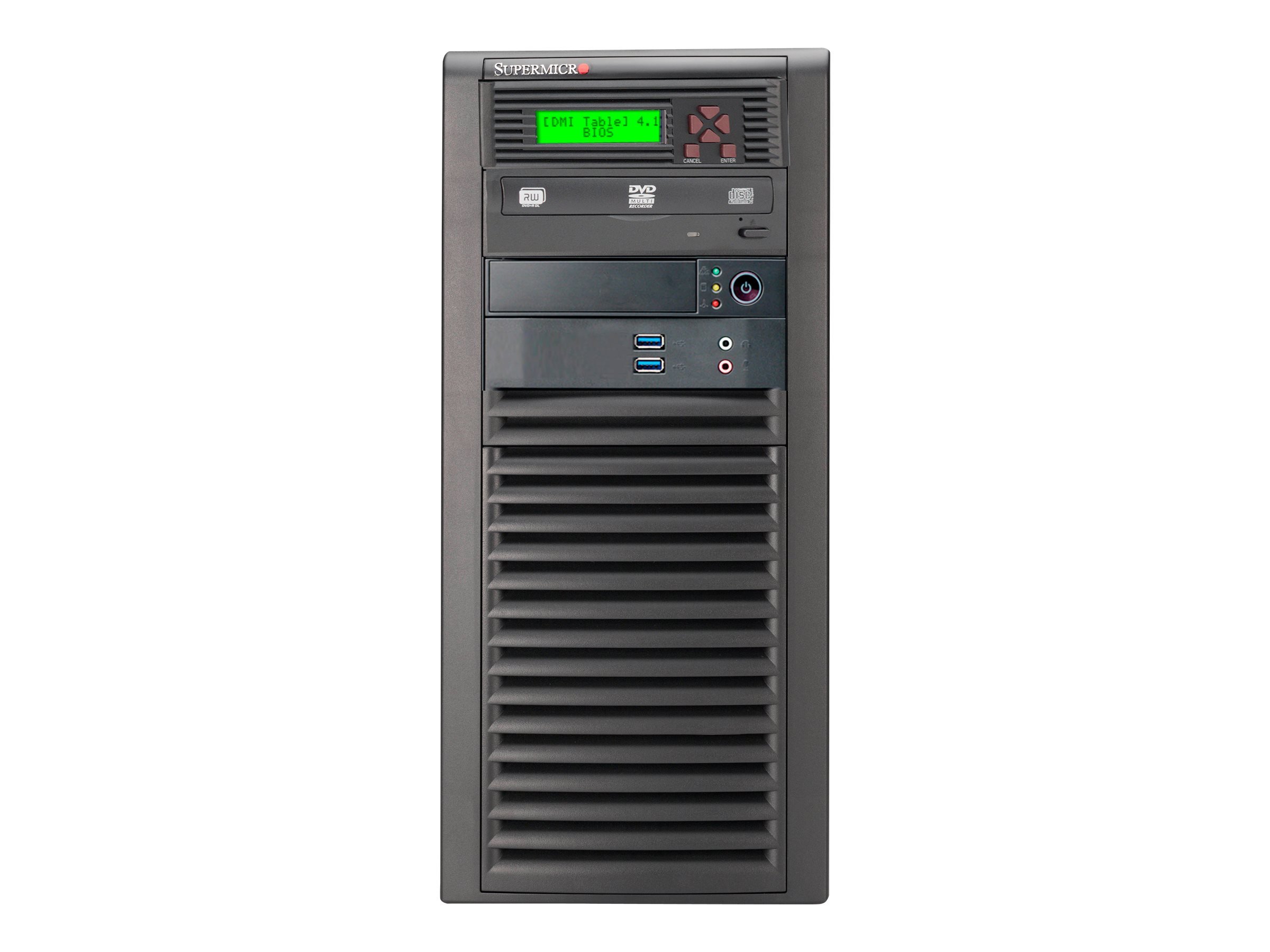 Supermicro SuperChassis CSE-732D3-903B 900W ミッドタワー サーバーシャーシ (ブラック)