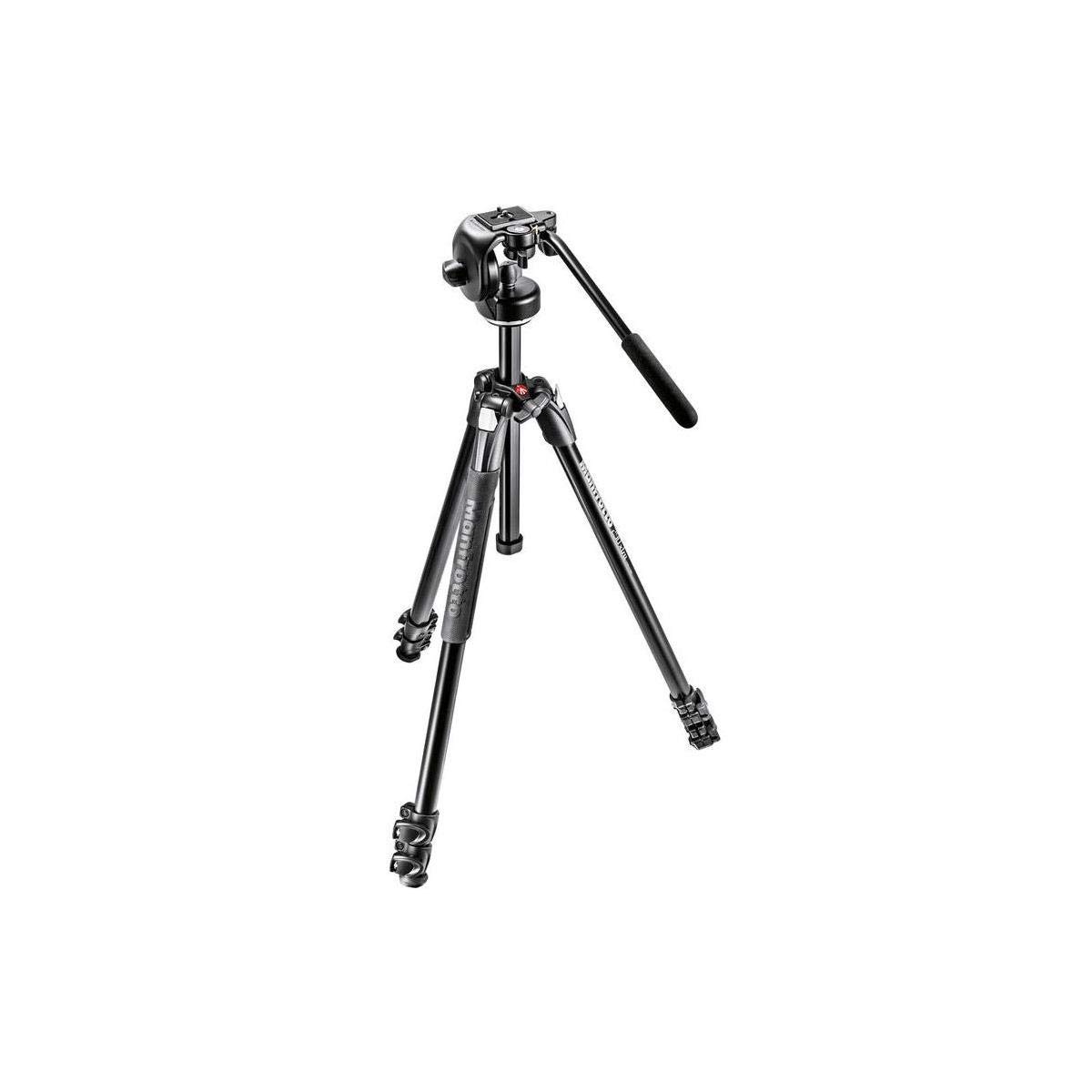 Manfrotto マンフロット カメラ 三脚 MK290XTA3-2WUS 290 Xtra Fluid Video Head Kit (Black) 黒