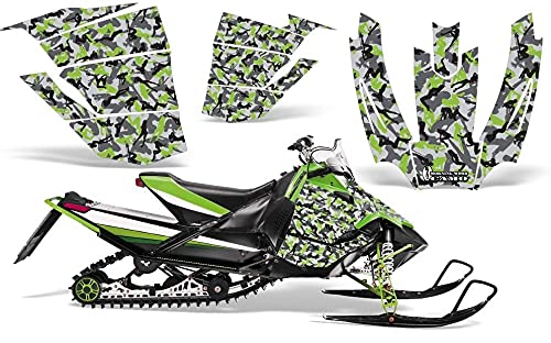 AMR Racing スノーモービルグラフィックキット ステッカー デカール Arctic Cat Pro Race 500/600 2008-2011対応 アーバンカモグリーン