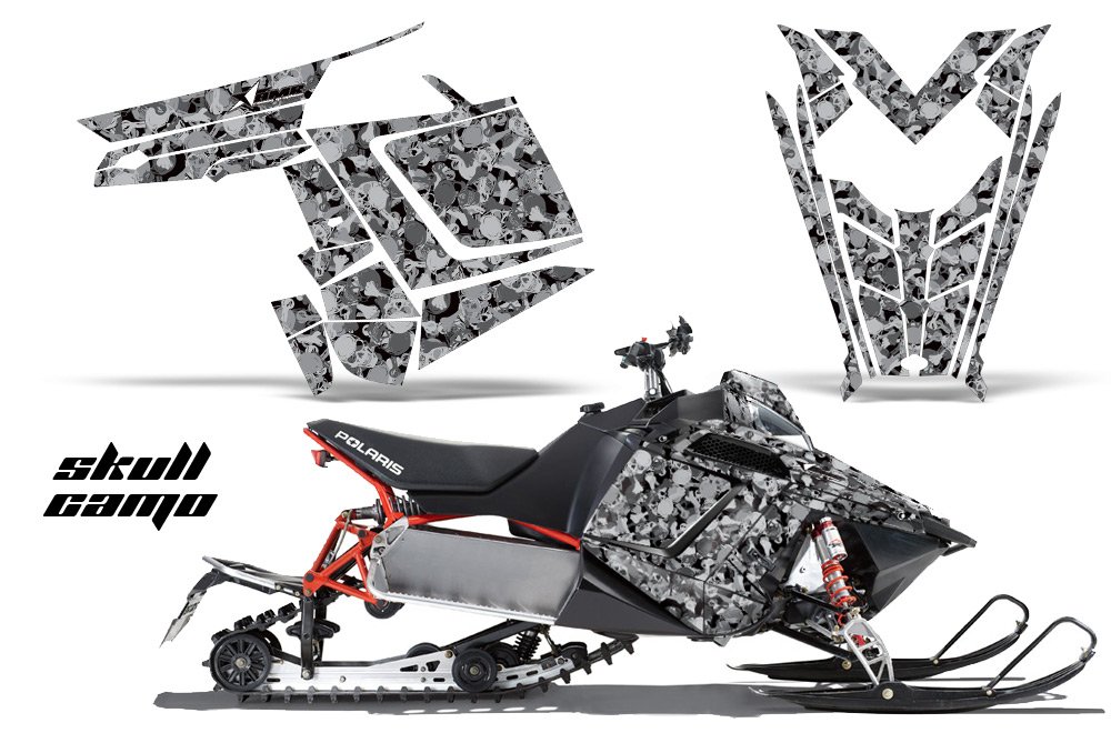 AMR Racing スノーモービル グラフィックスキット ステッカー デカール Polaris PR...