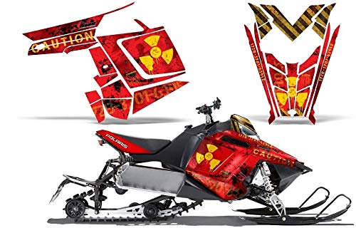 AMR Racing スノーモービルグラフィックキット ステッカー デカール ポラリス PRO-...