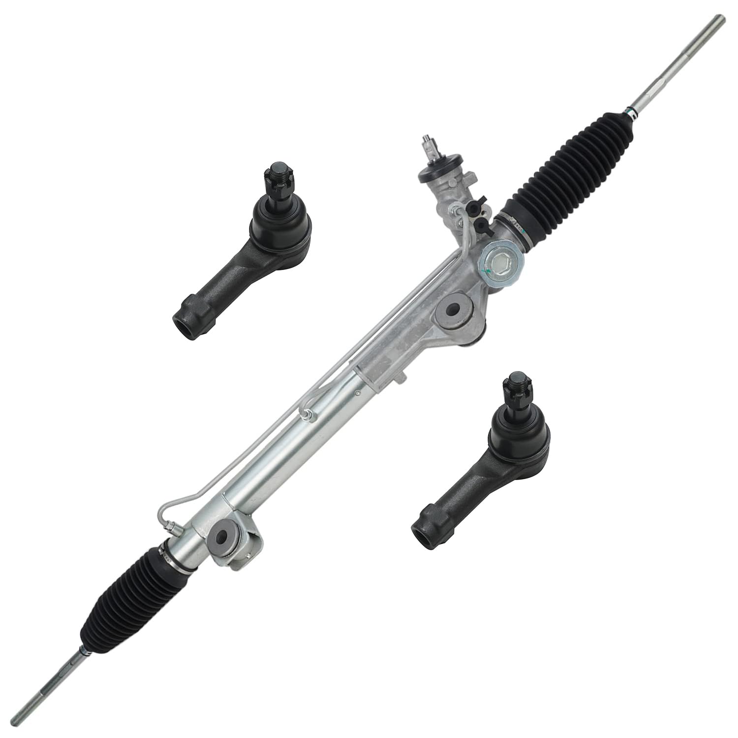 デトロイト車軸コンプリートパワーステアリングラック&ピニオンアセンブリ + 4つのインナー&アウタータ..