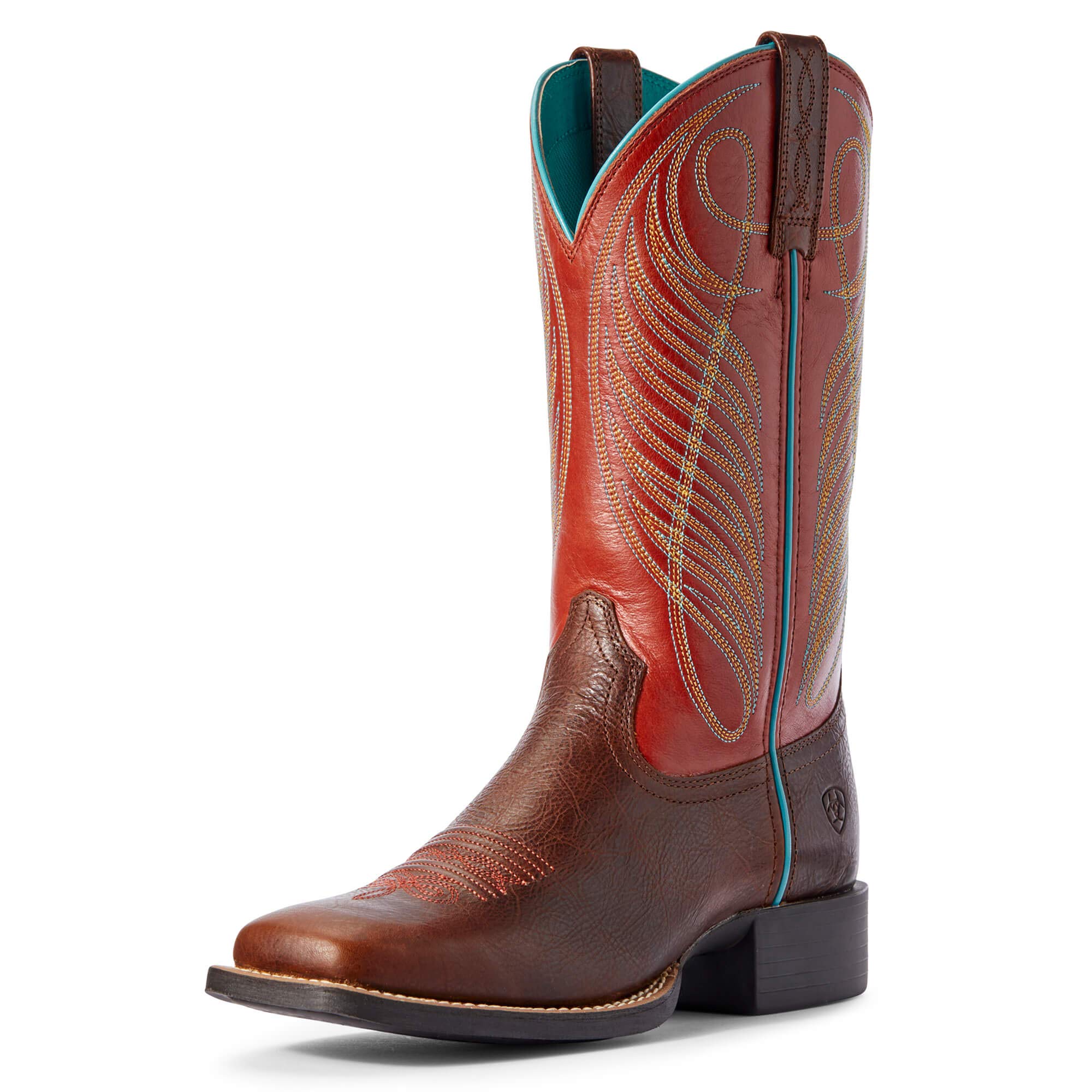 Ariat レディース ラウンドアップ ワイド スクエアトゥ ウエスタンブーツ