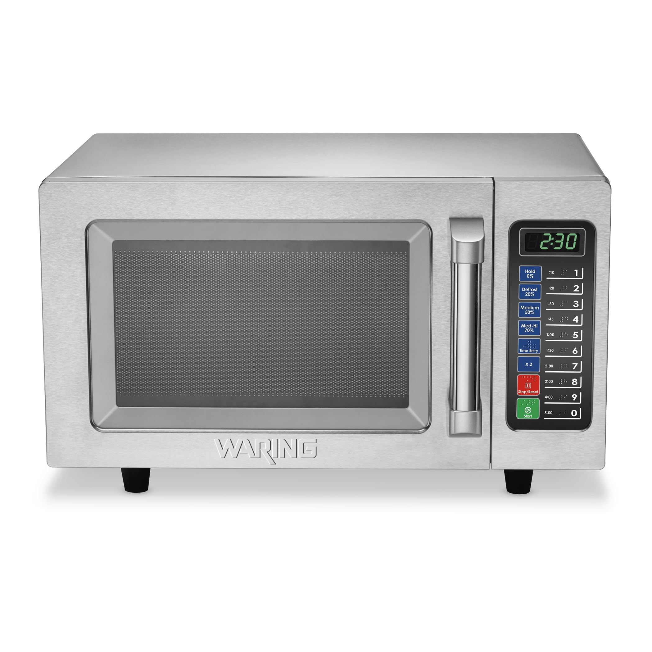 Waring Commercial WMO90 Medium Duty 0.9 cu. ft. Commercial Microwave Steel 141［並行輸入］